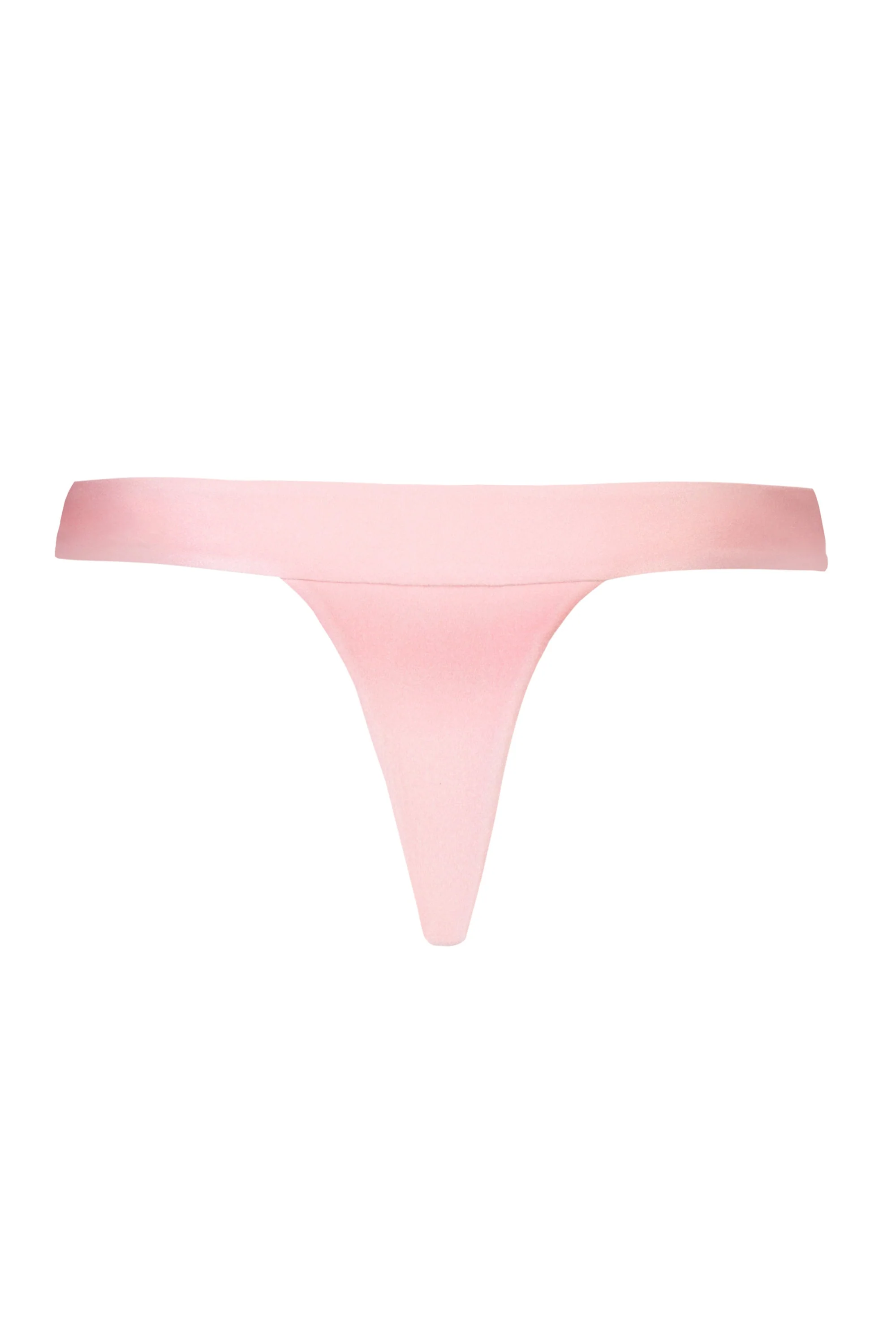 Thong Bikini Bottoms in Baby Pink - Image 4