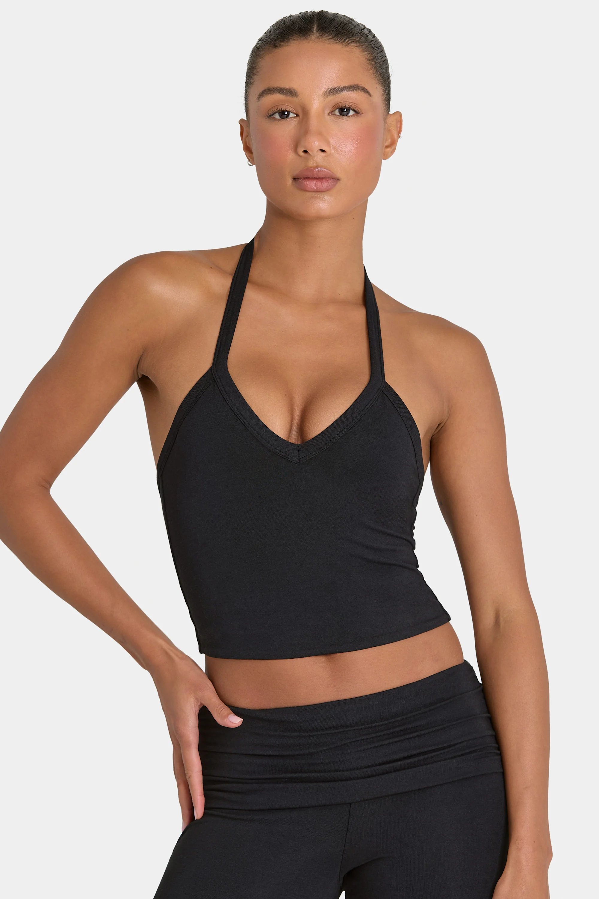 ButterCloud™ Crop Tank Top in Black - Image 4