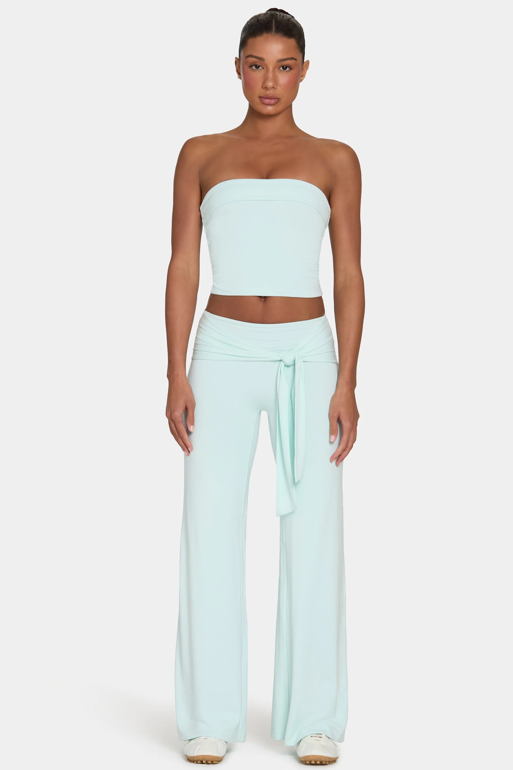ButterCloud™ Tie-Waist Wide-Leg Trousers in Peppermint - Image 5