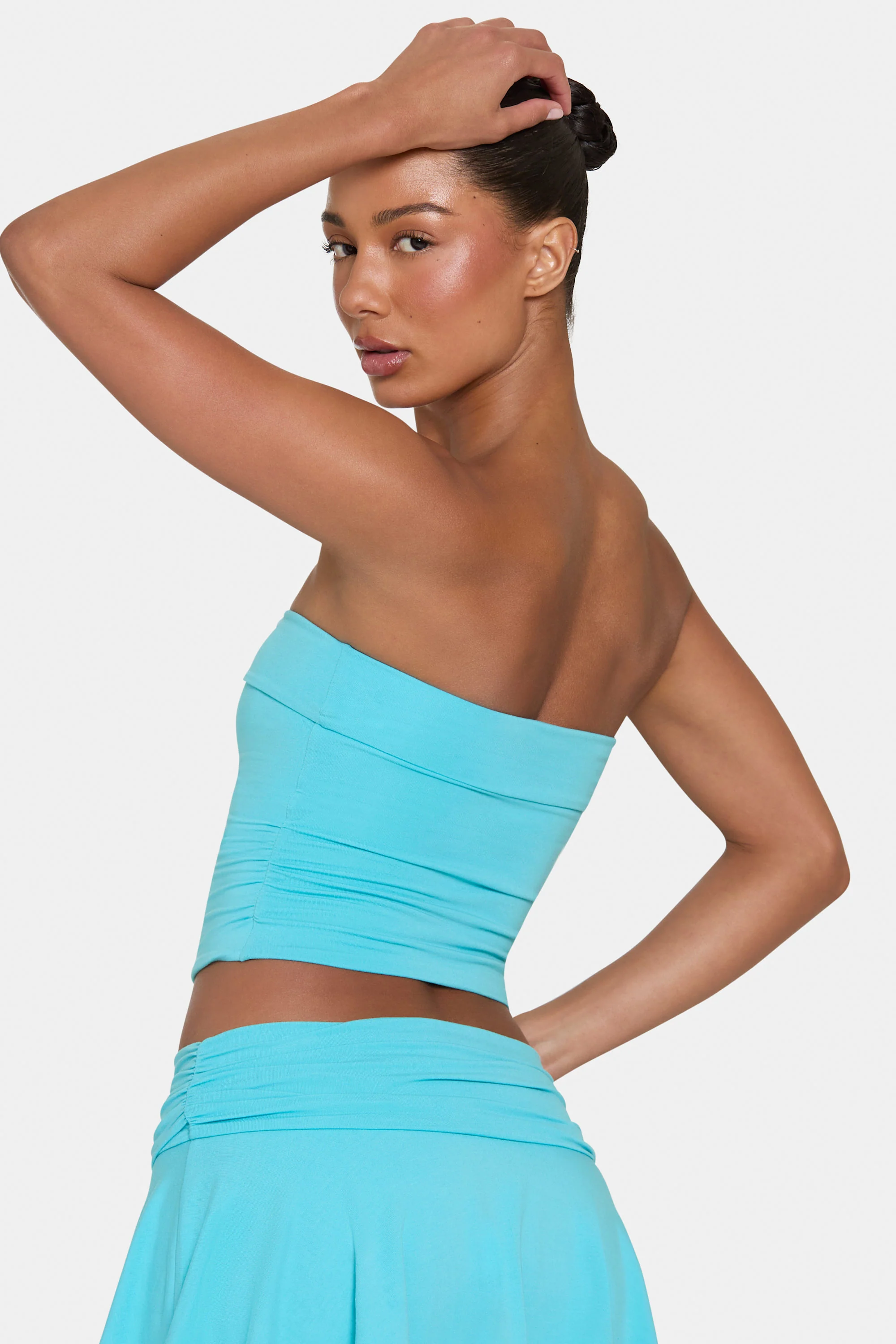 ButterCloud™ Tube Top in Aqua - Image 2