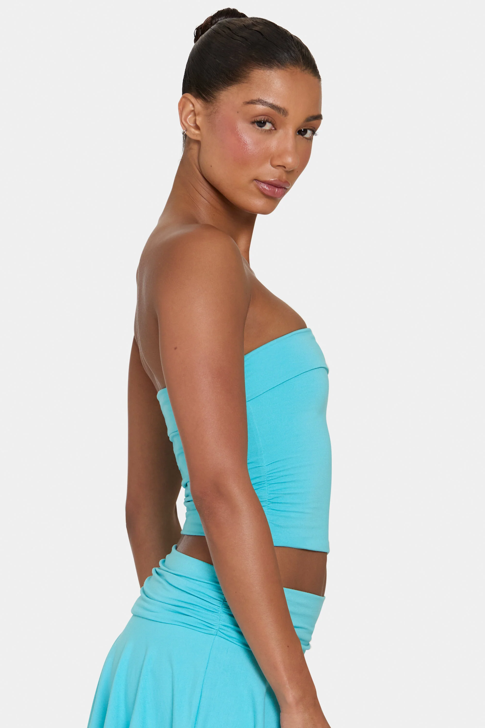 ButterCloud™ Tube Top in Aqua - Image 3