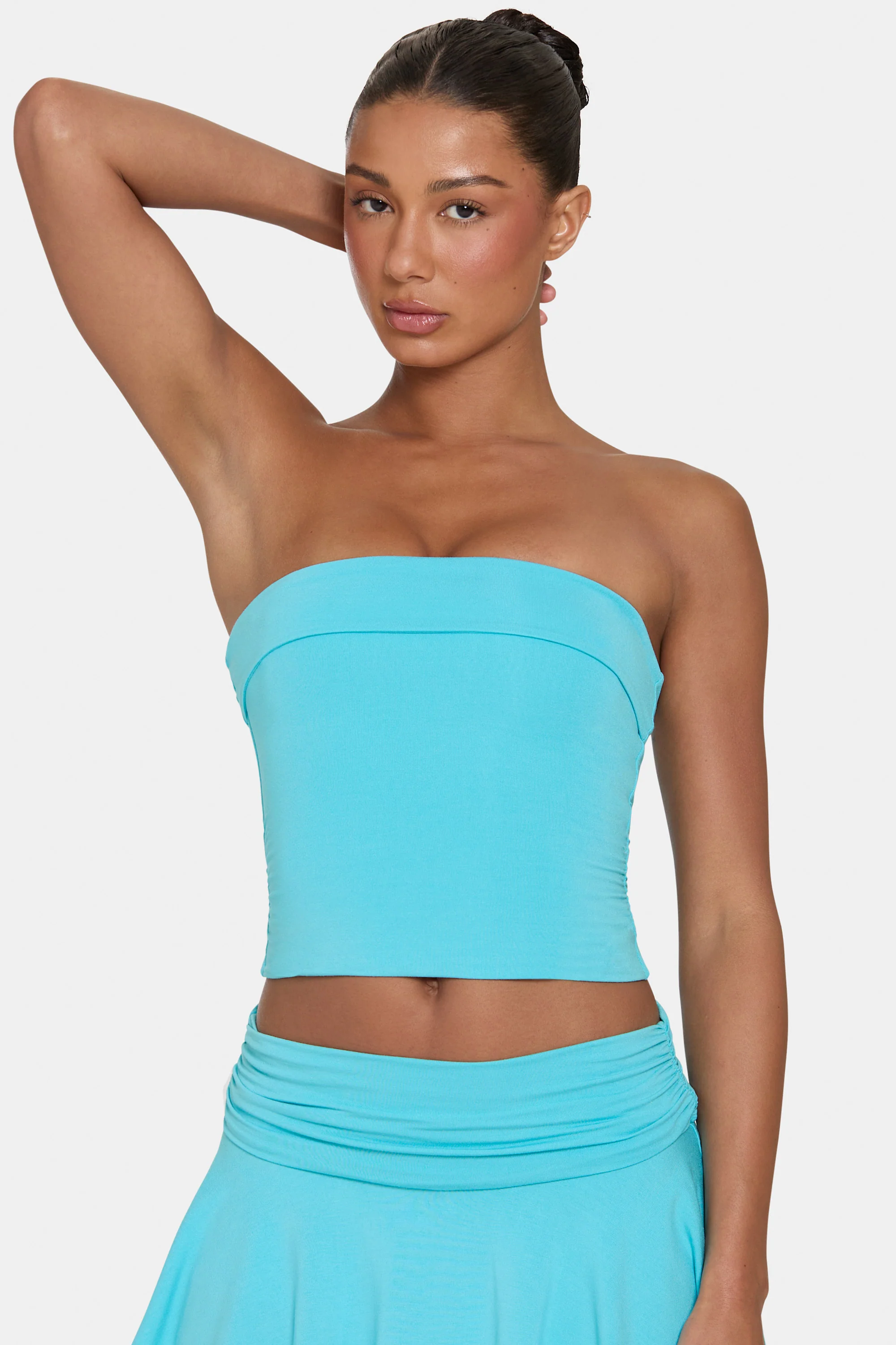 ButterCloud™ Tube Top in Aqua - Image 4