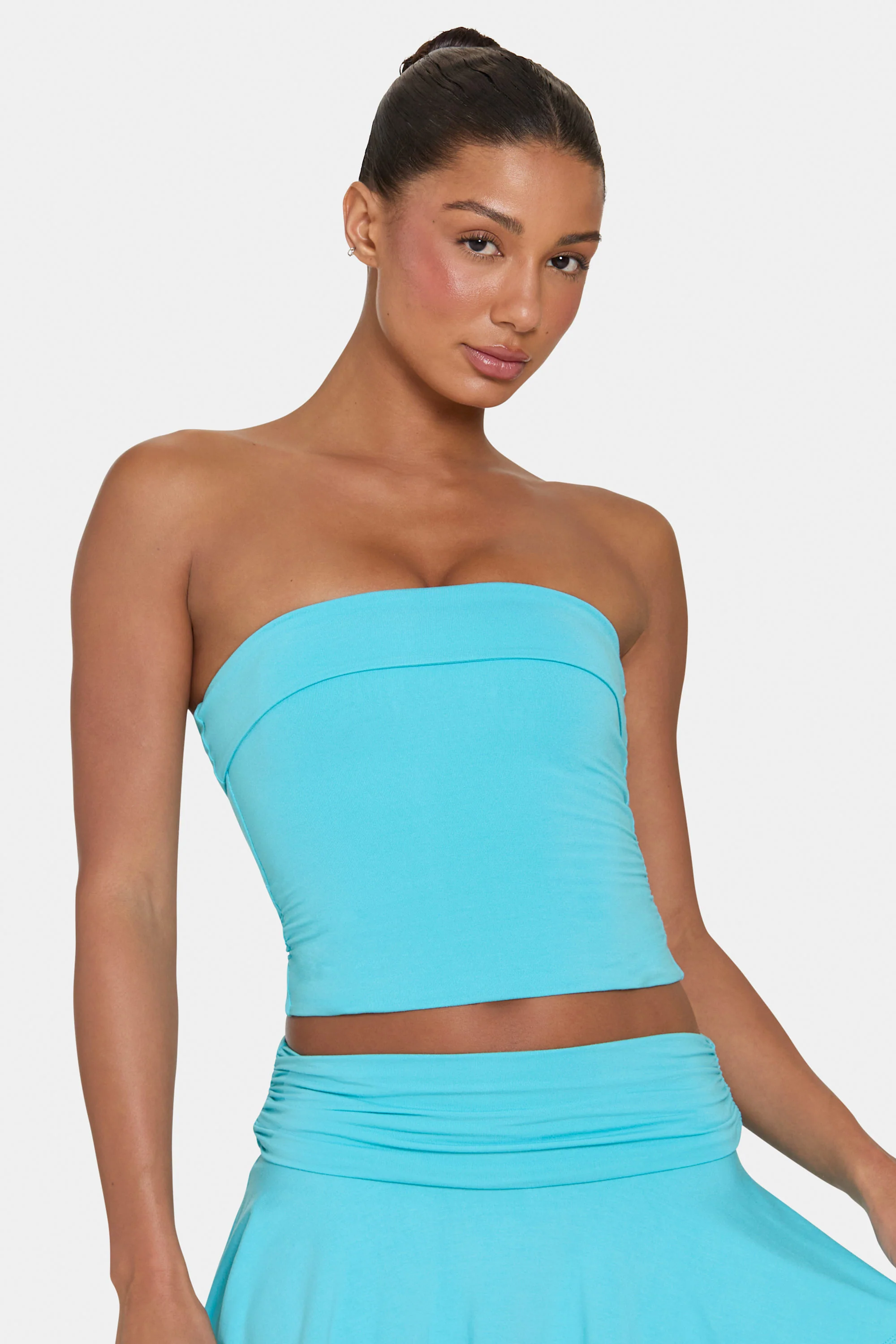 ButterCloud™ Tube Top in Aqua - Image 5