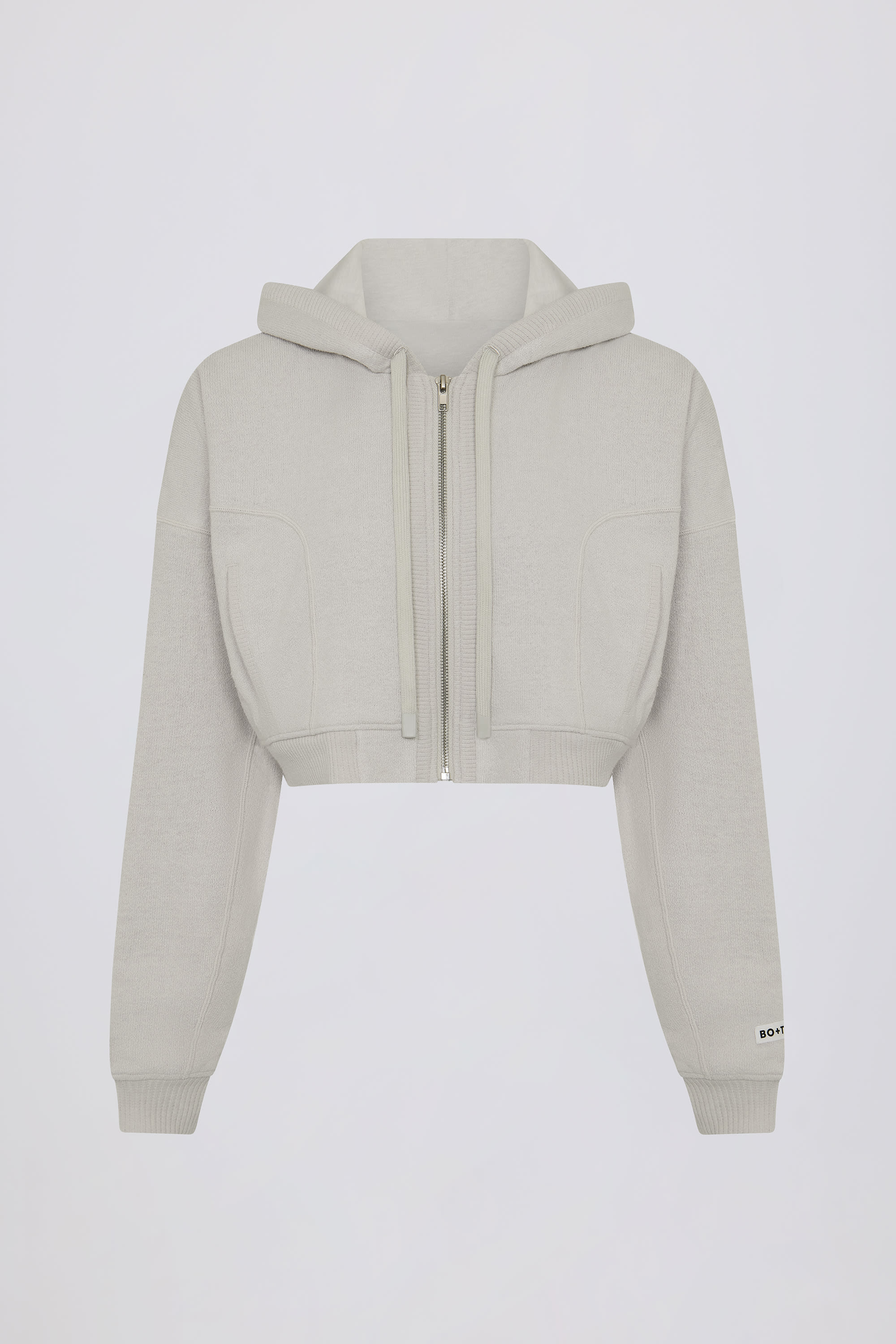 Lightweight Knit V-Neck Oversized Jumper in Light Grey - Image 4