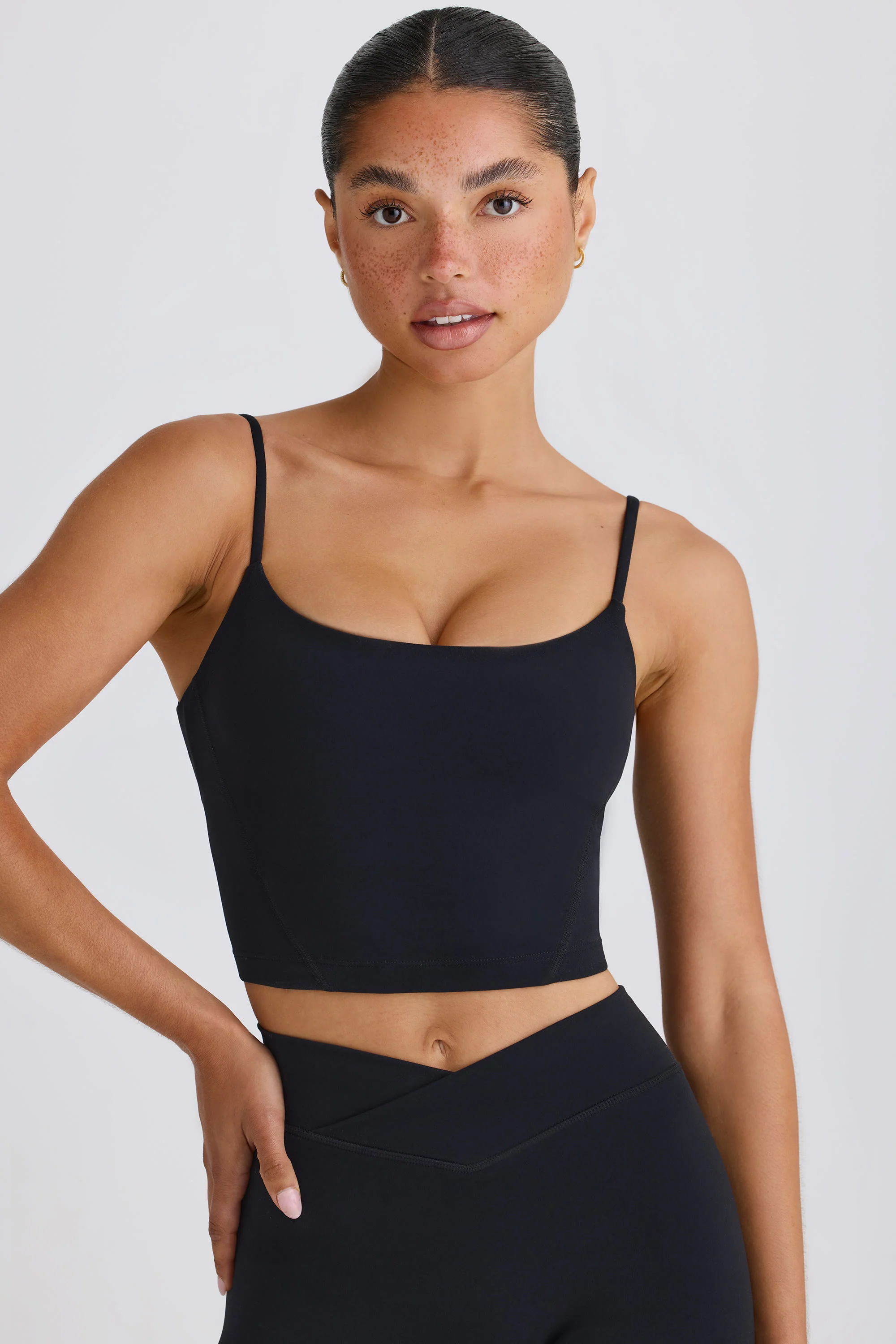 Soft Active Tank Top in Black - Image 6