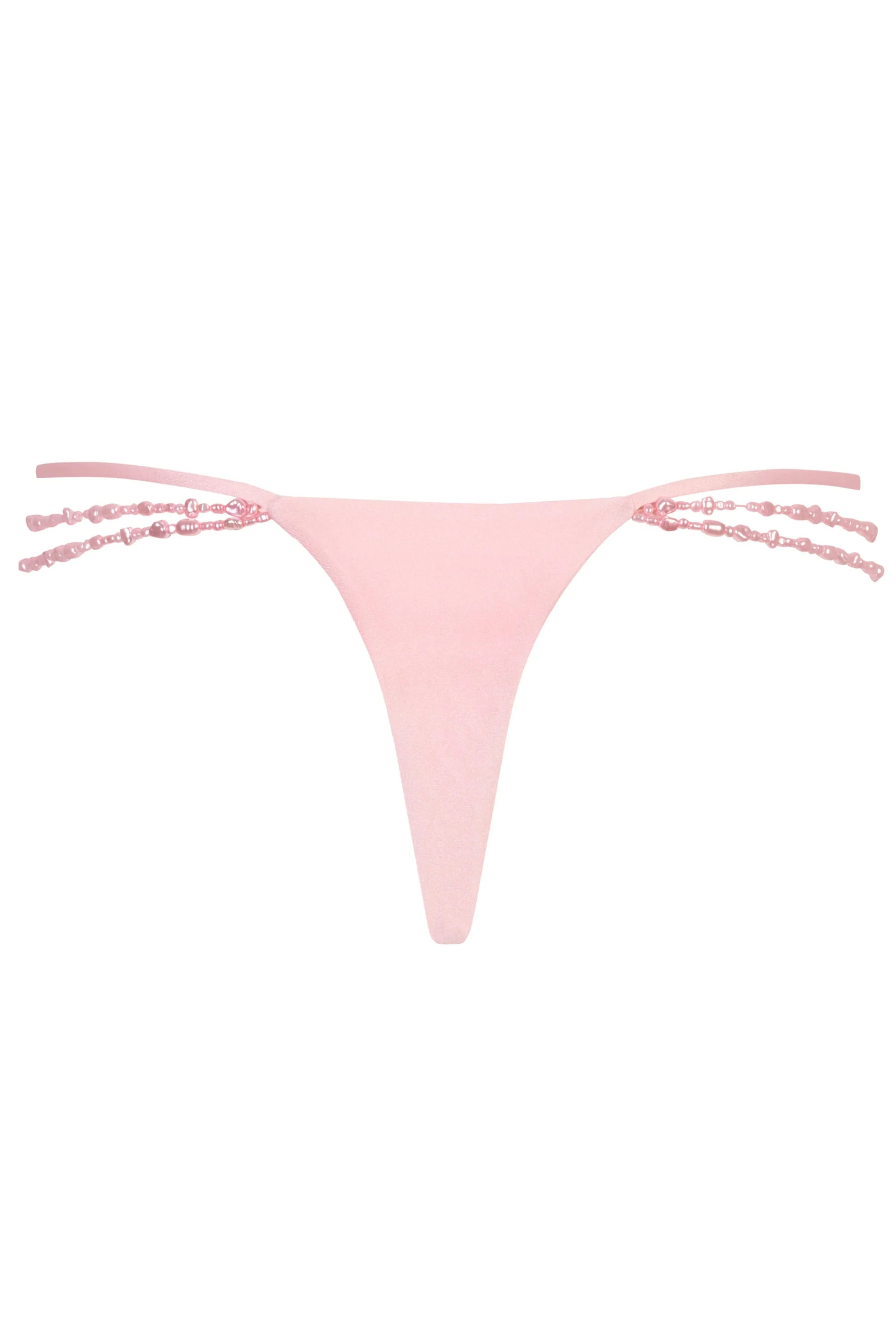 Multi-Strap Cheeky Bikini Bottoms  in Baby Pink - Image 4