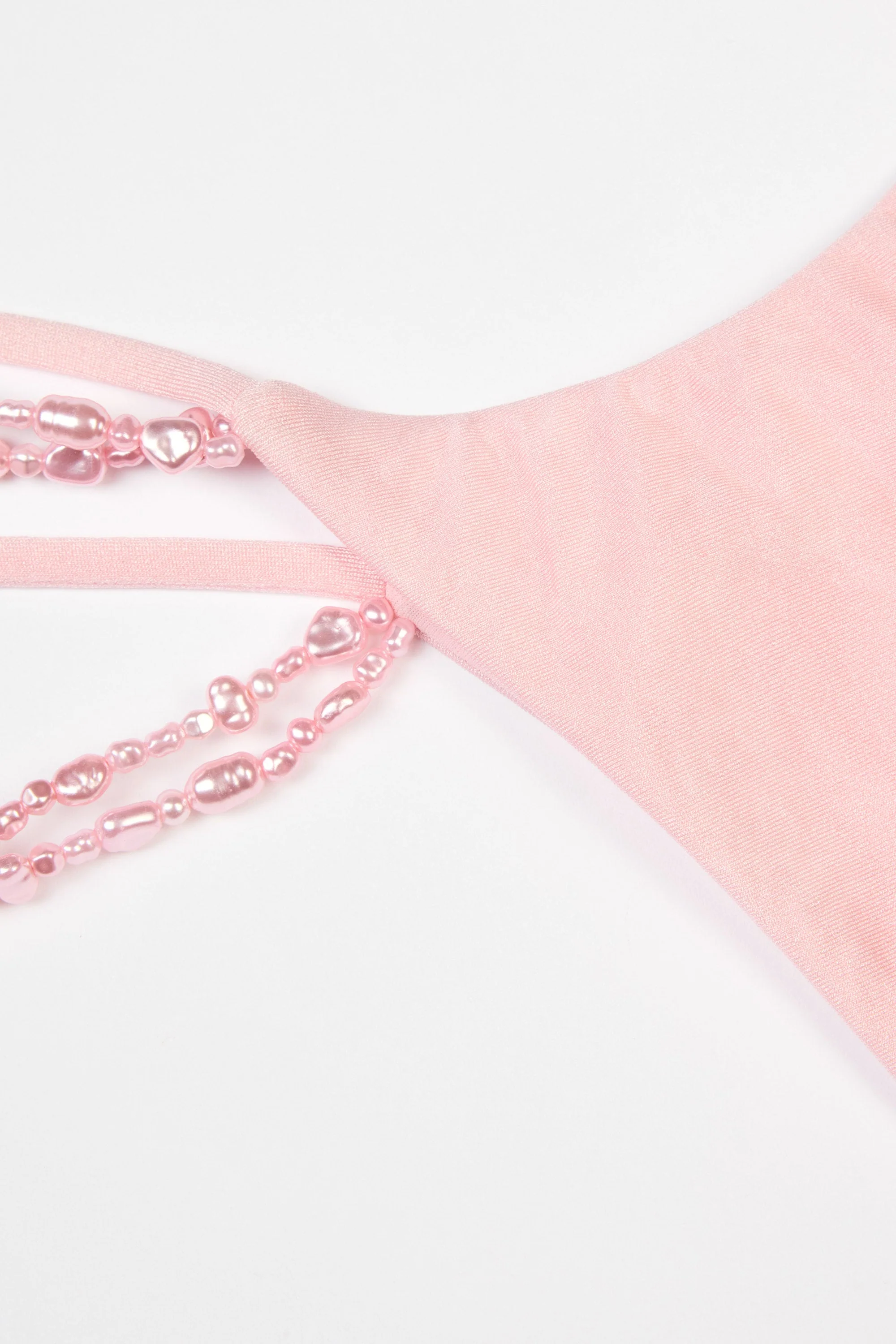 Multi-Strap Cheeky Bikini Bottoms  in Baby Pink - Image 5