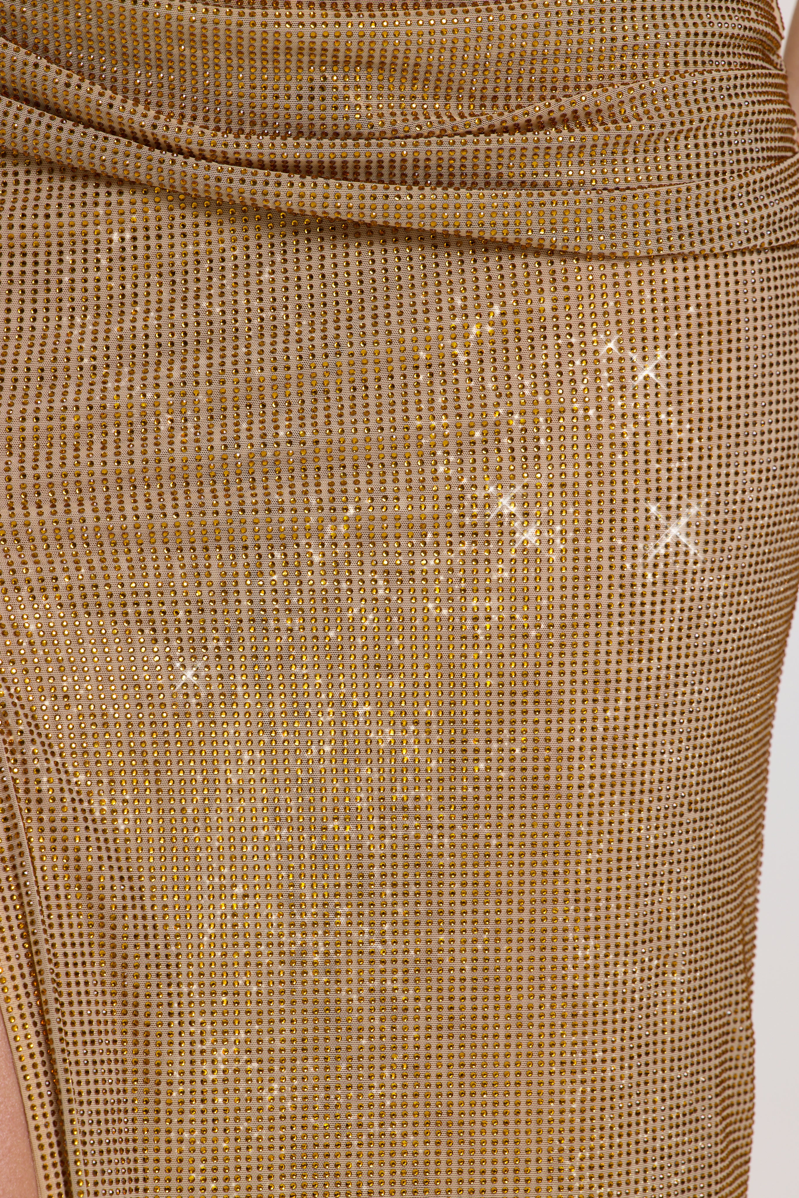 Embellished Maxi Dress in Gold - Image 6