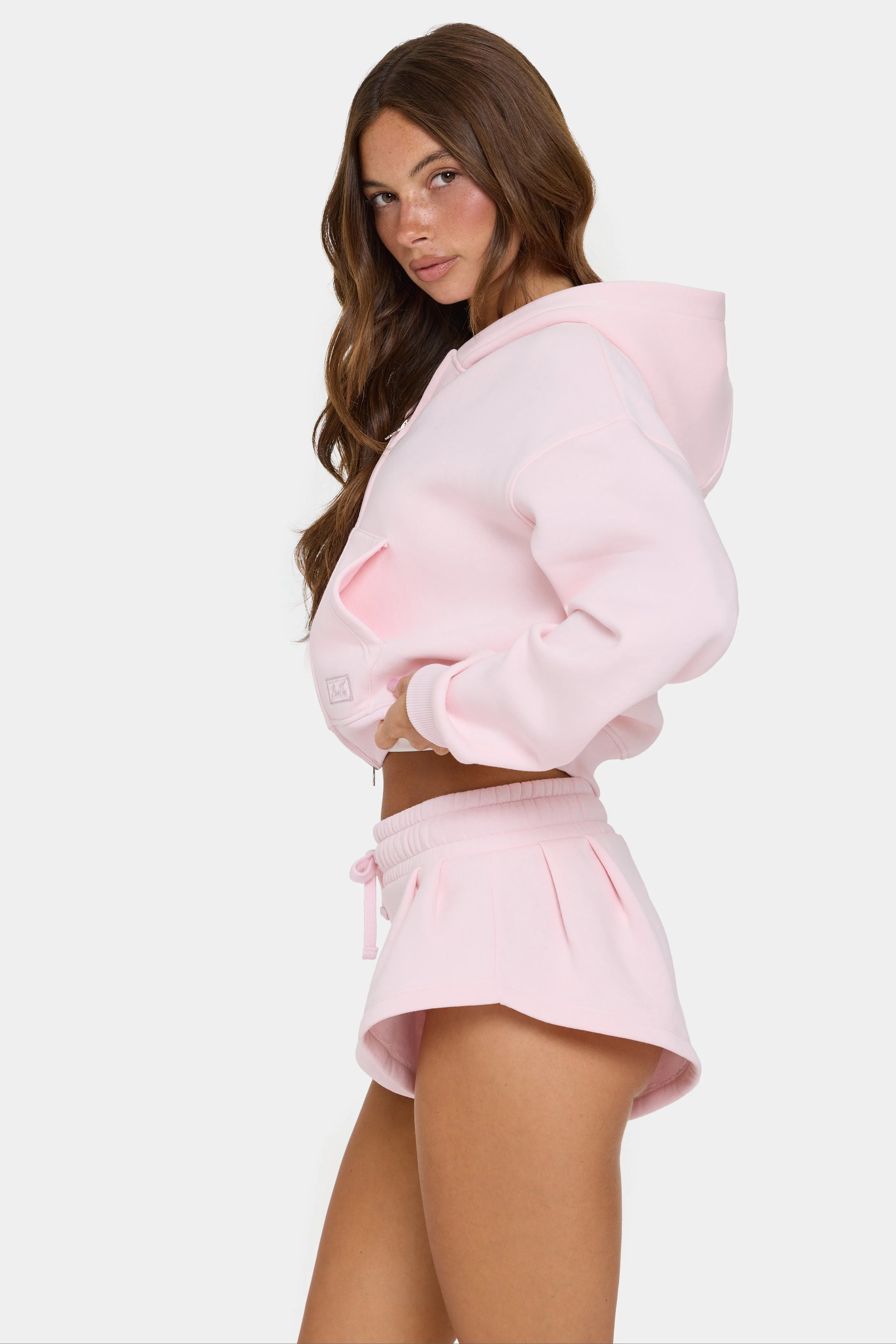 Mid-Rise Mini Shorts in Sorbet - Image 3
