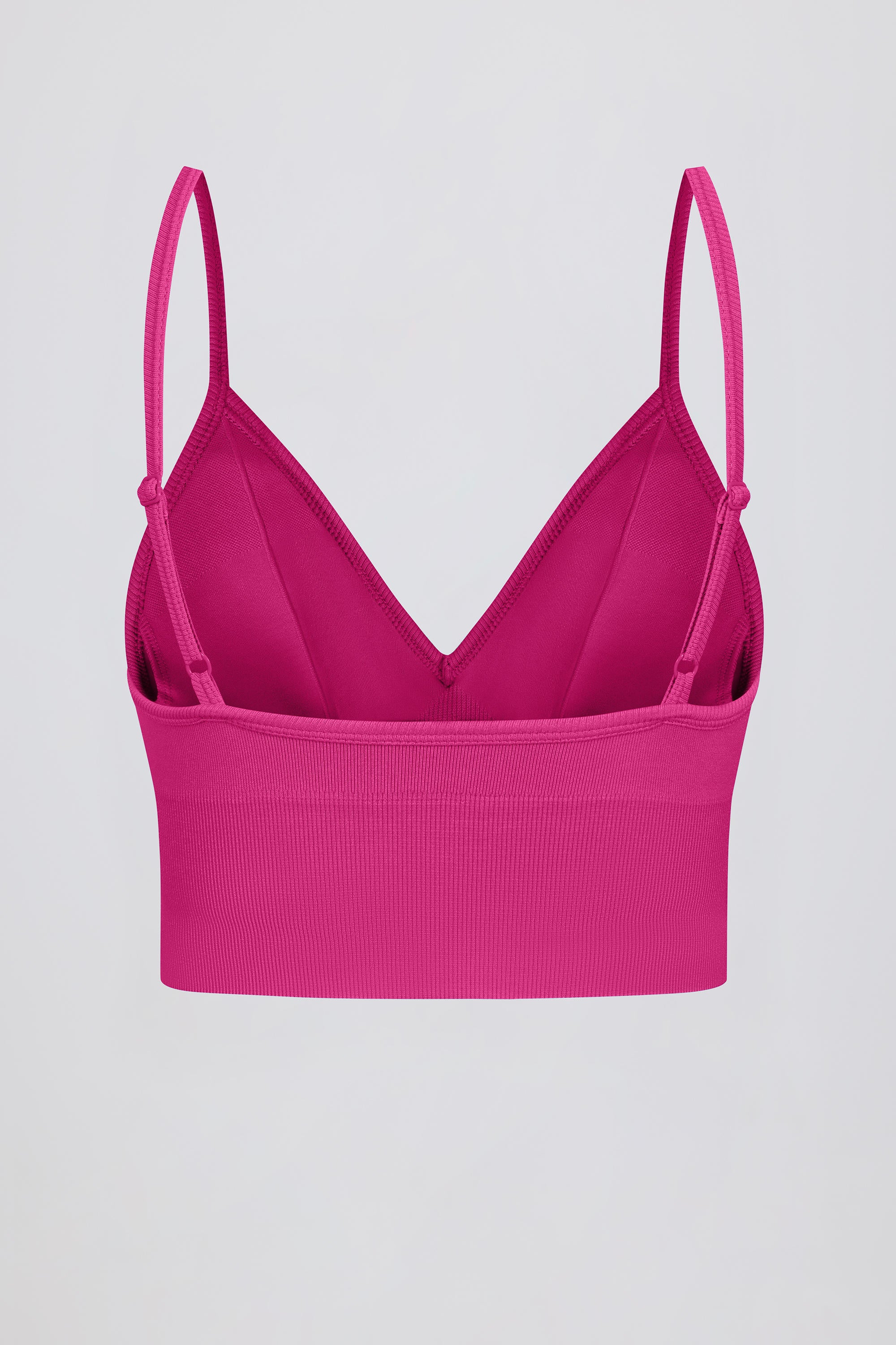 Define Luxe V-Neck Sports Bra in Berry - Image 17
