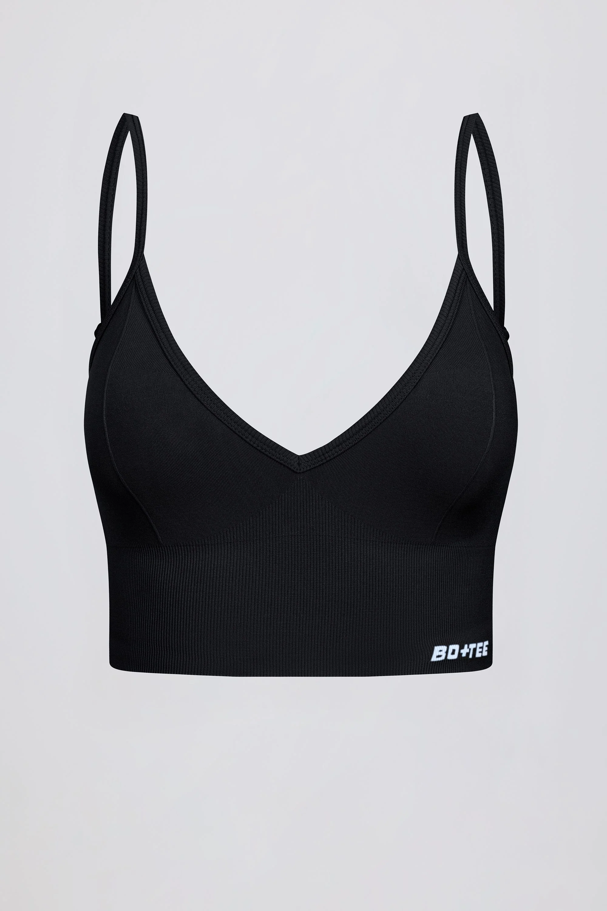 Define Luxe V-Neck Sports Bra in Black - Image 17