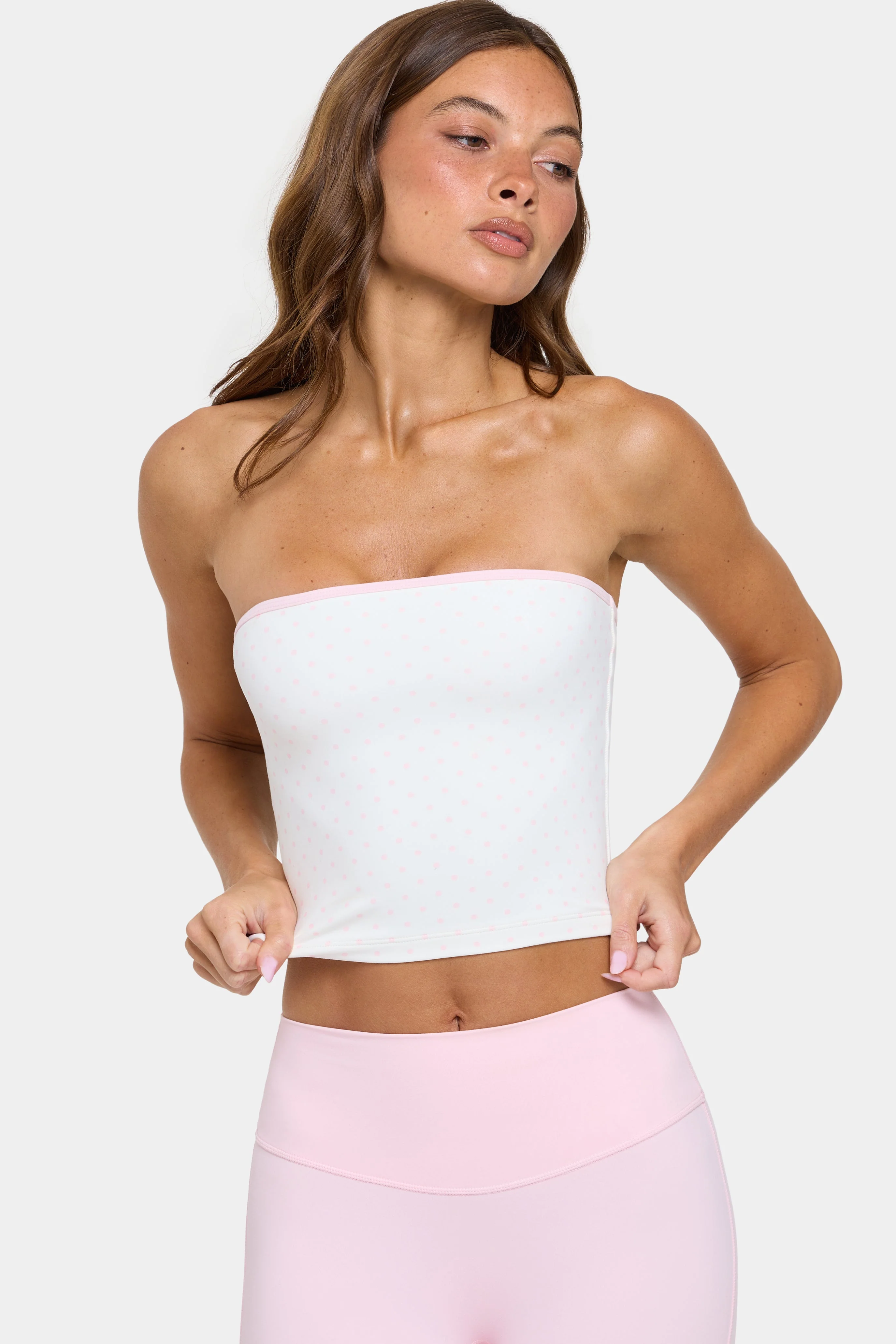 Soft Active Bandeau Top in Cotton Candy - Image 5