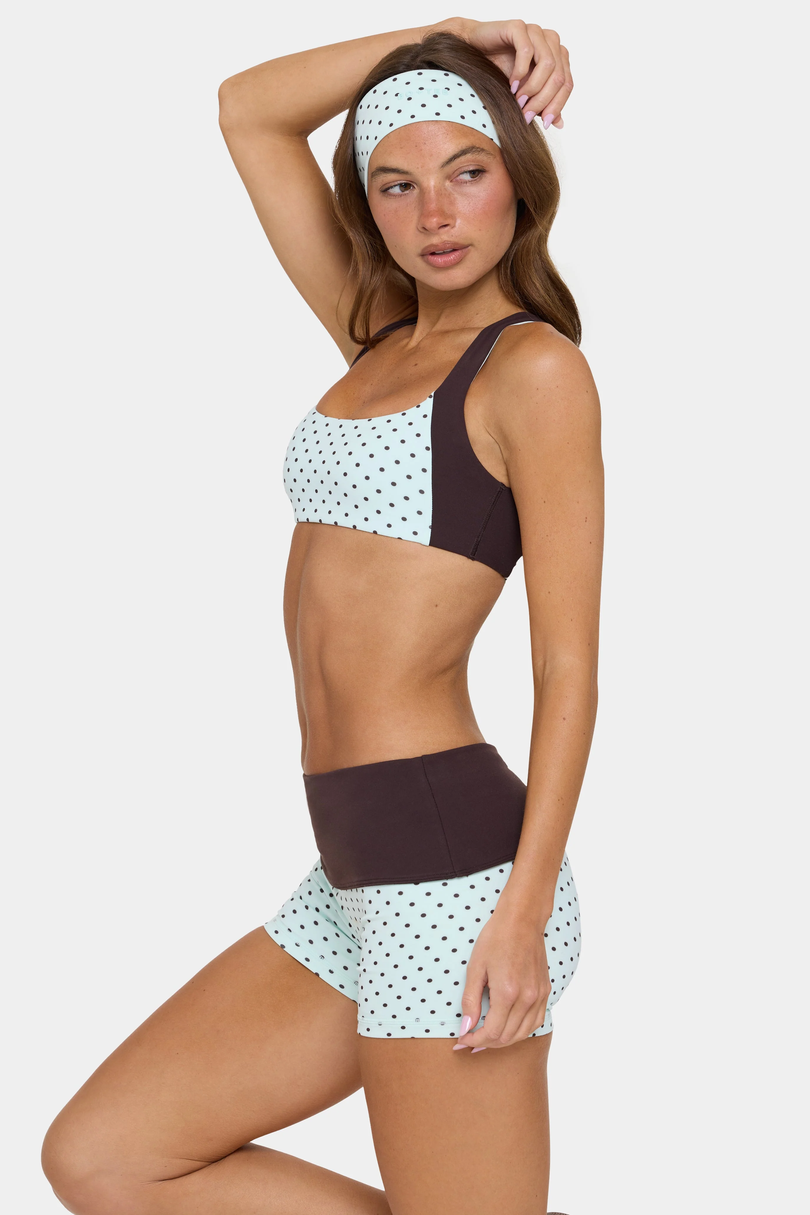 Soft Active Medium-Impact Sports Bra in Mint Chip - Image 4