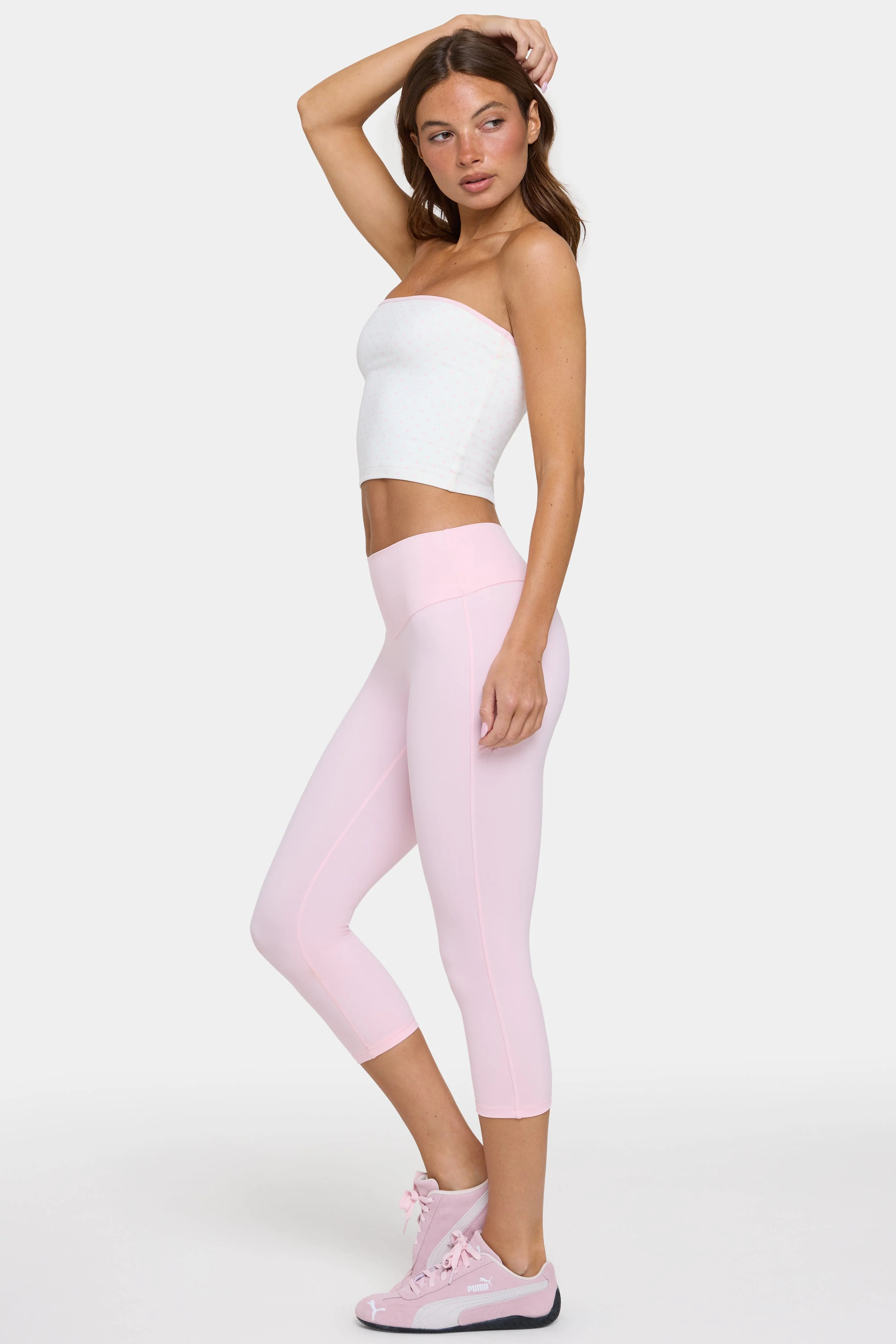 Soft Active Capri Leggings in Sorbet - Image 3