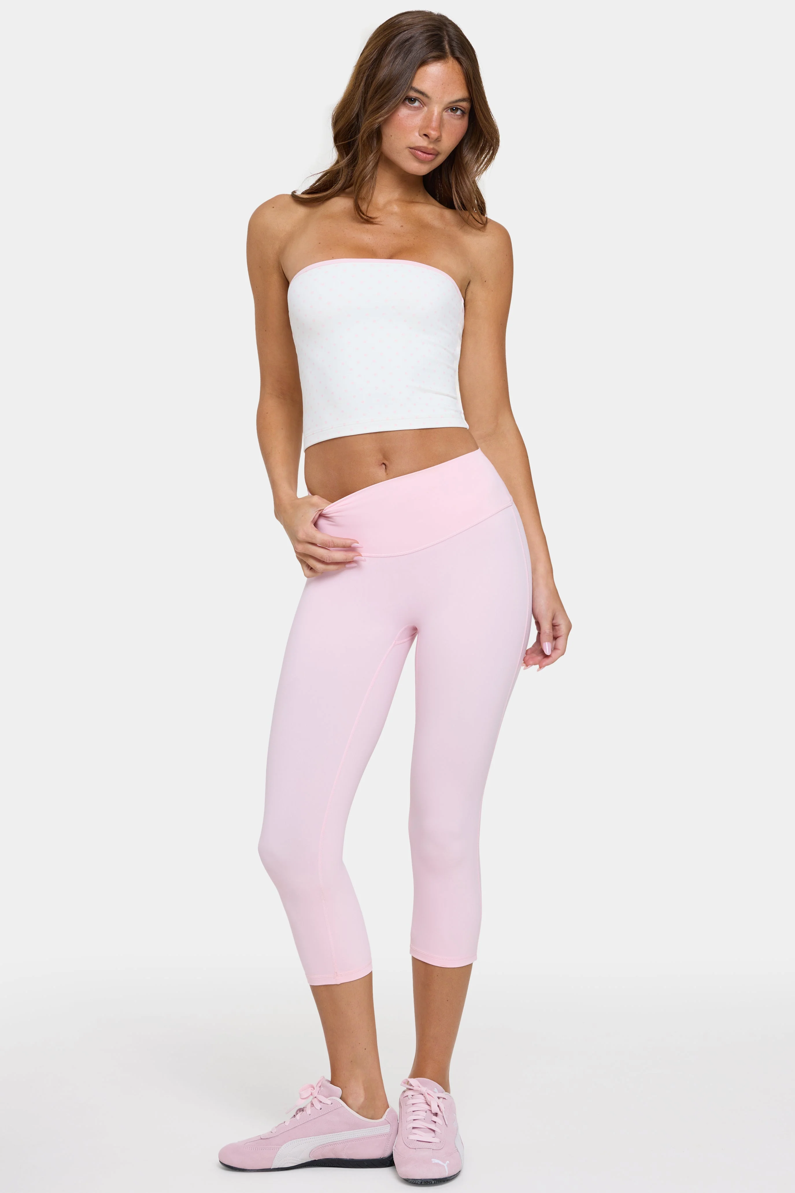 Soft Active Capri Leggings in Sorbet - Image 5