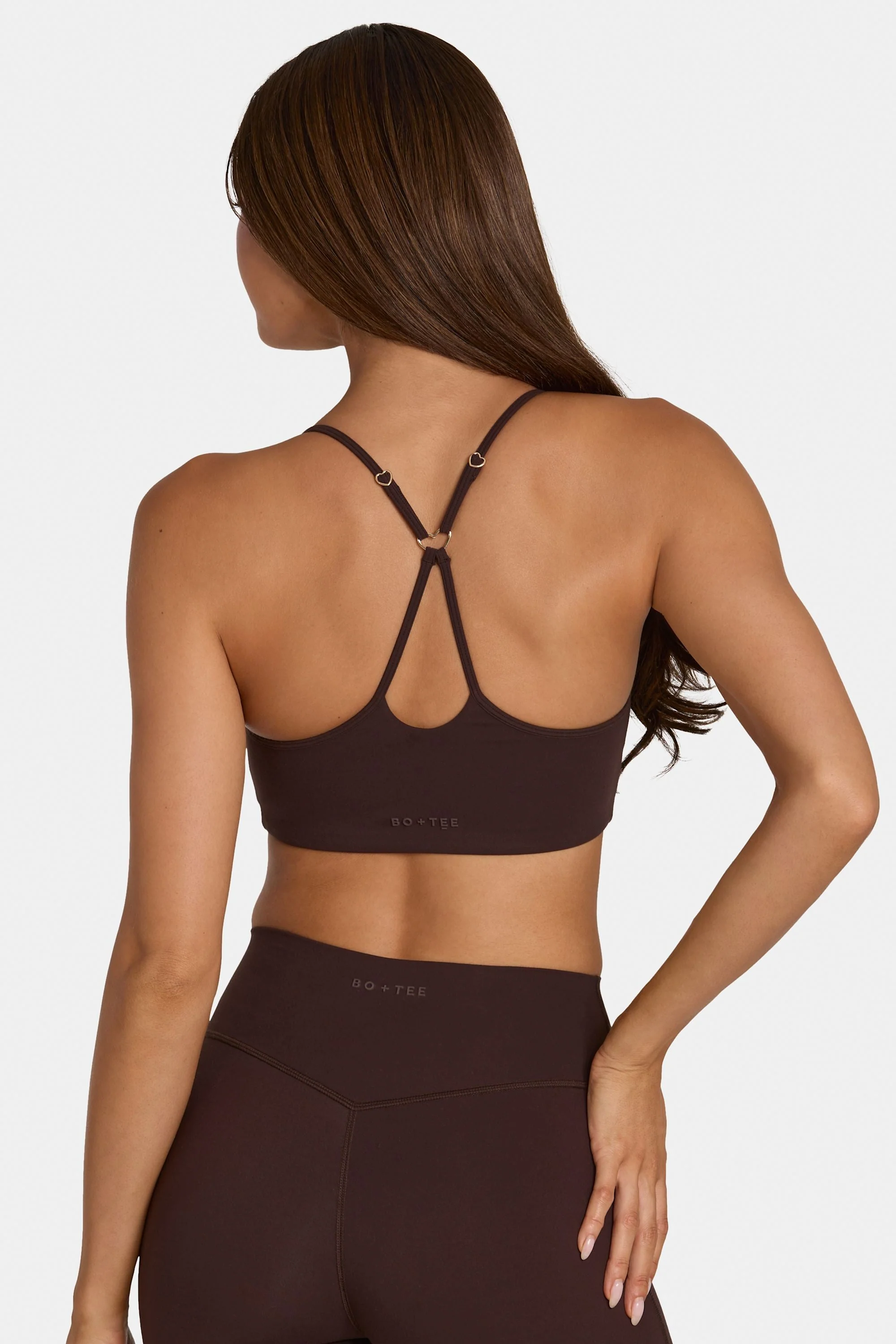 Soft Active Low-Impact Sports Bra in Espresso - Image 2