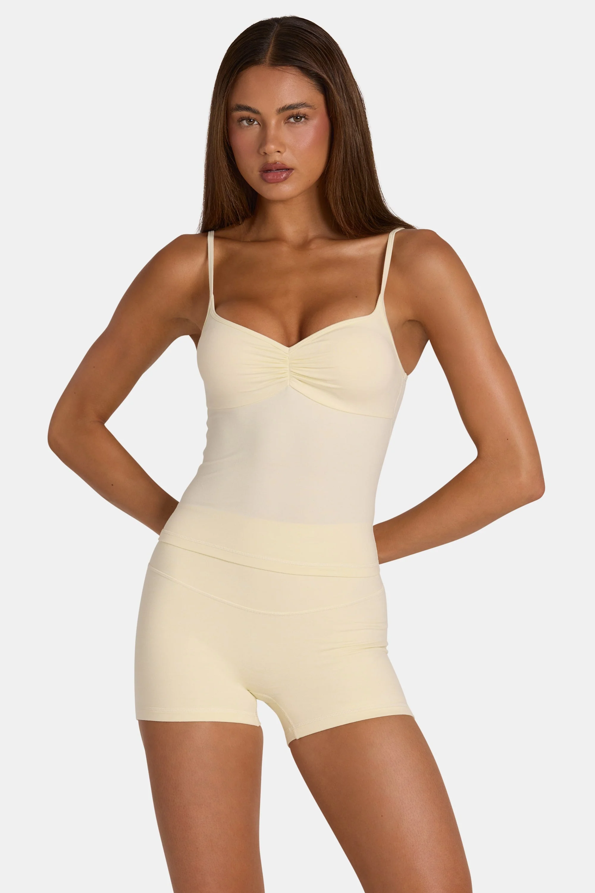 Soft Active Tank Top in Lemon Marl - Image 5