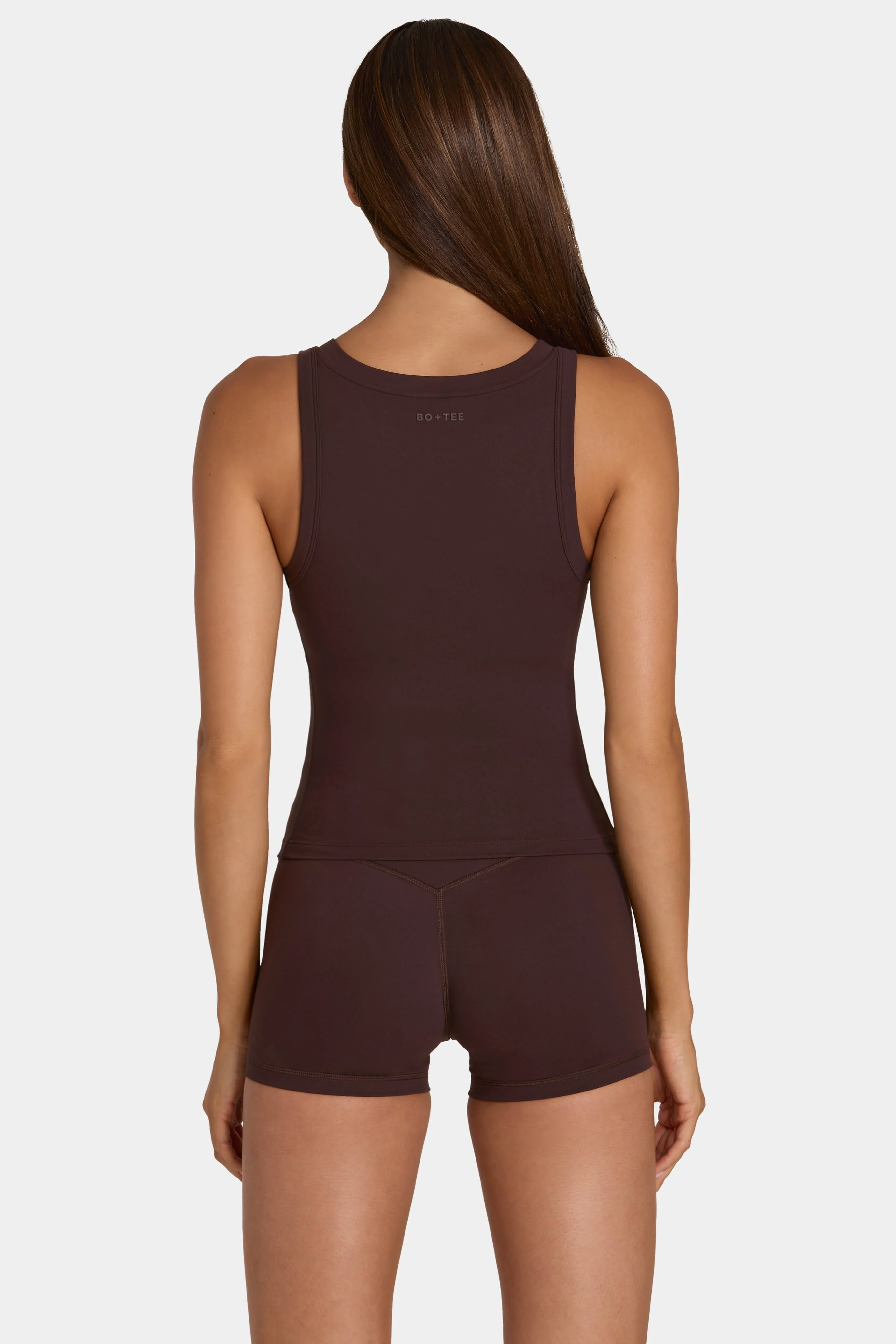 Soft Active Tank Top in Espresso - Image 2