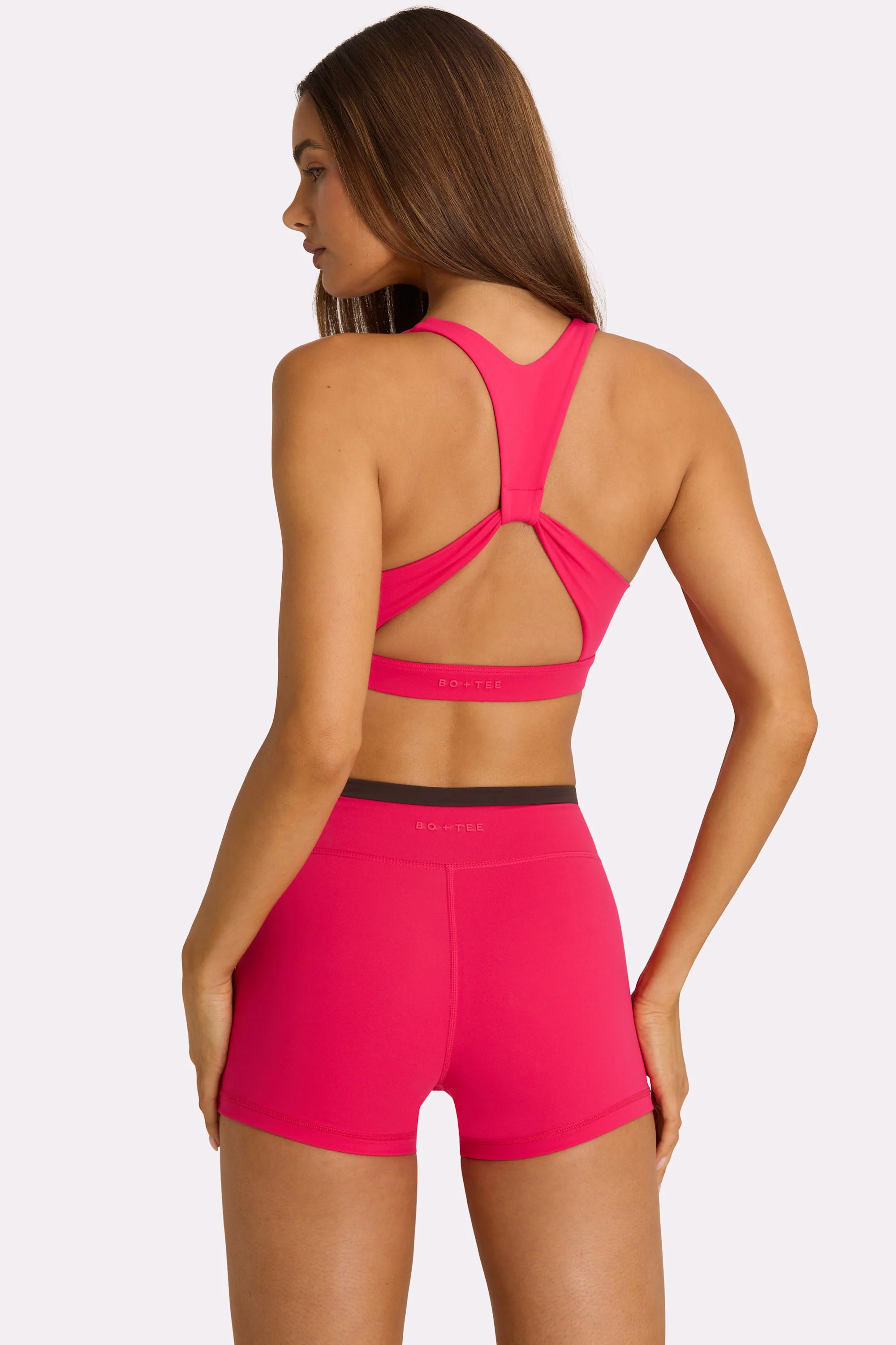 Soft Active High-Impact Sports Bra in Hot Pink - Image 2