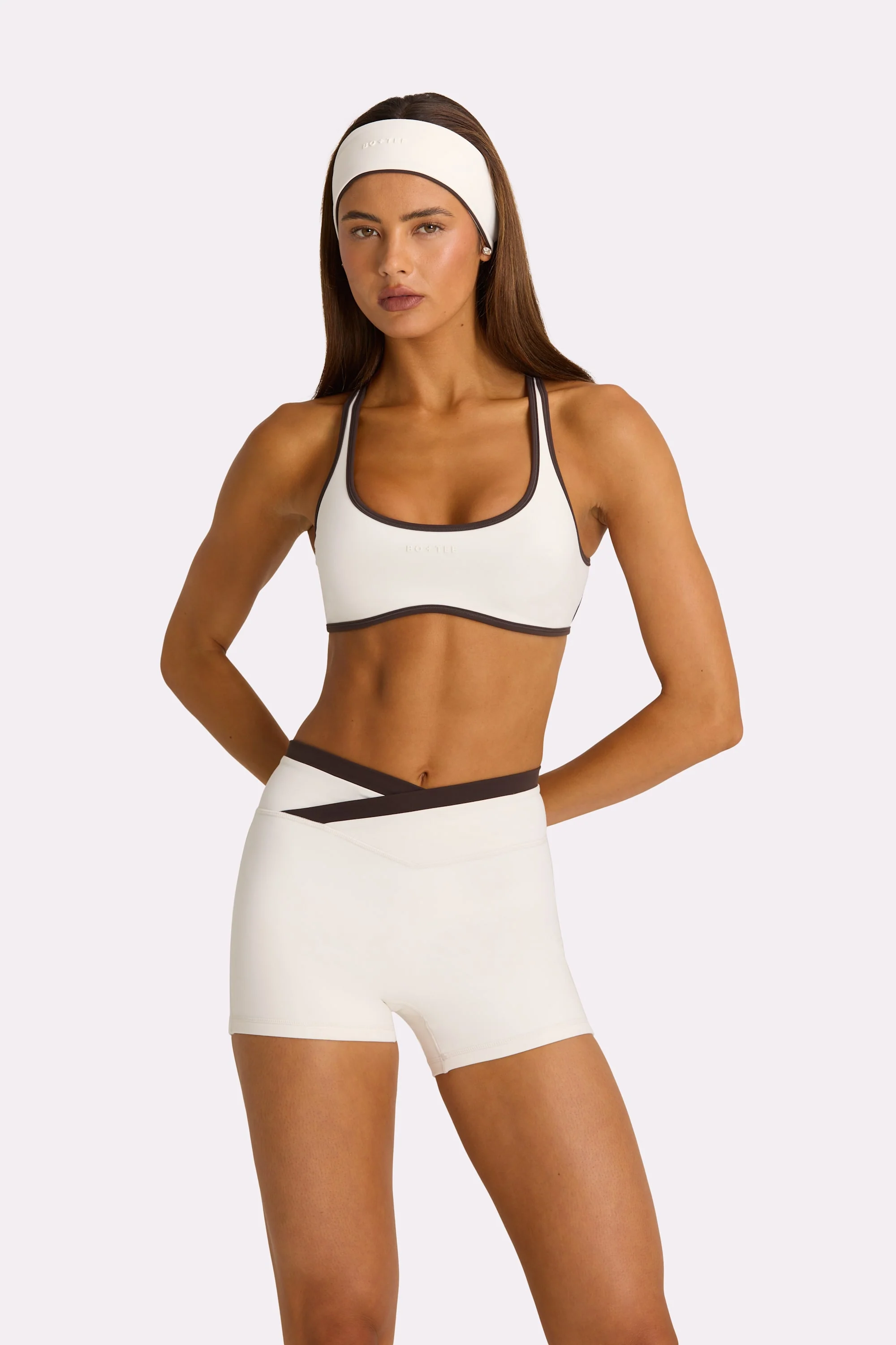 Soft Active Sports Bra in Coconut - Image 2