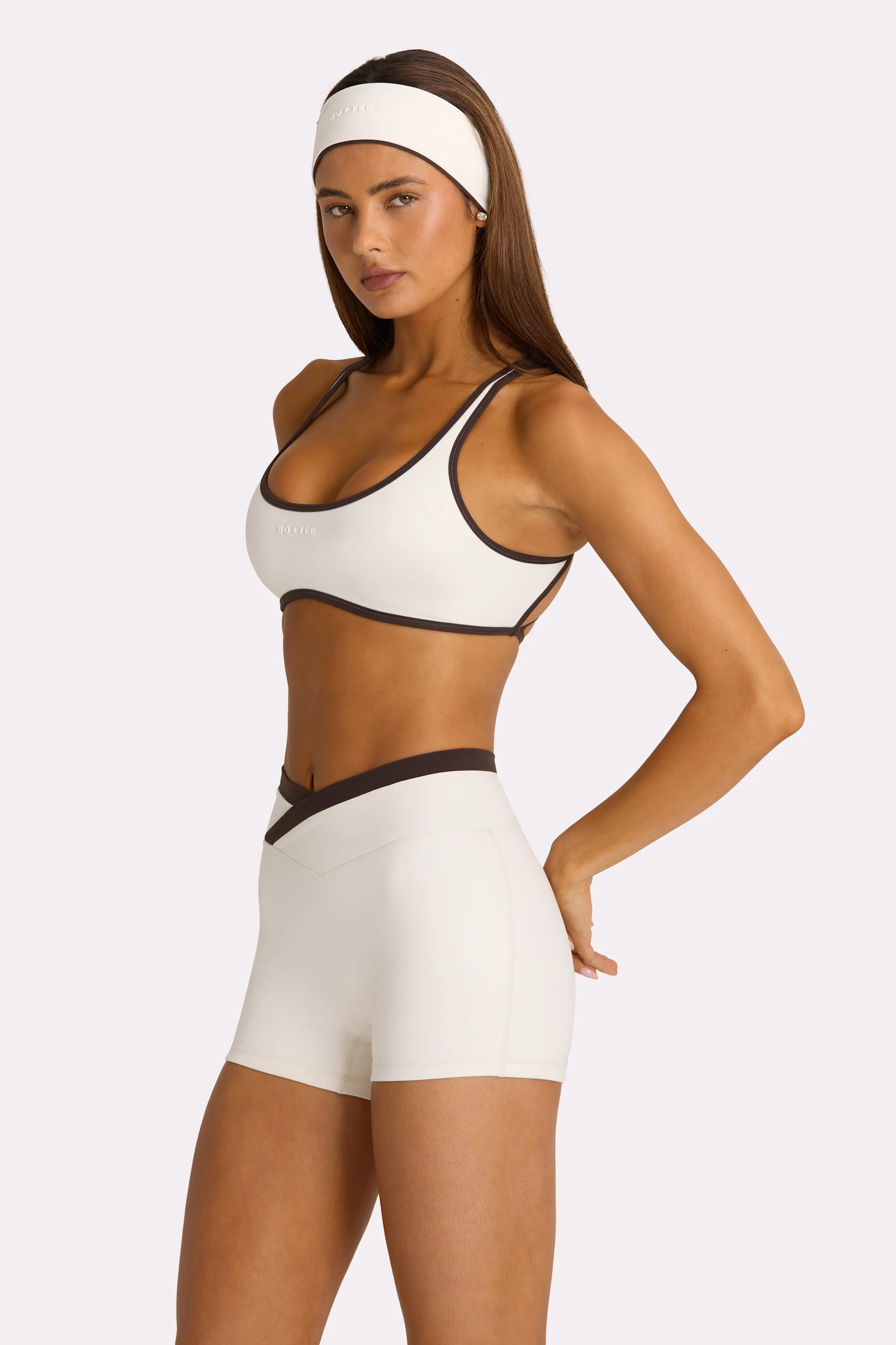 Soft Active Sports Bra in Coconut - Image 3