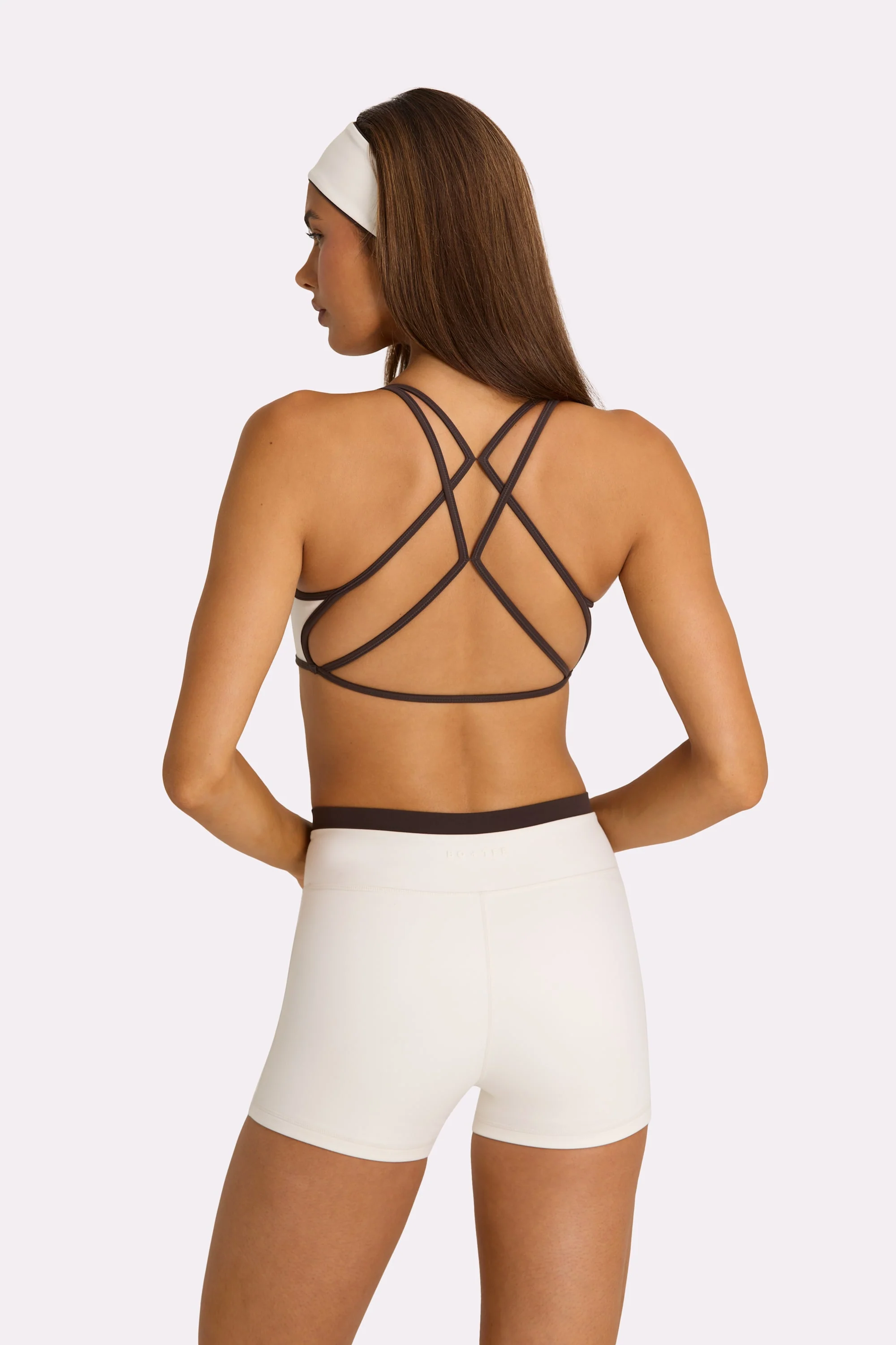 Soft Active Sports Bra in Coconut - Image 5