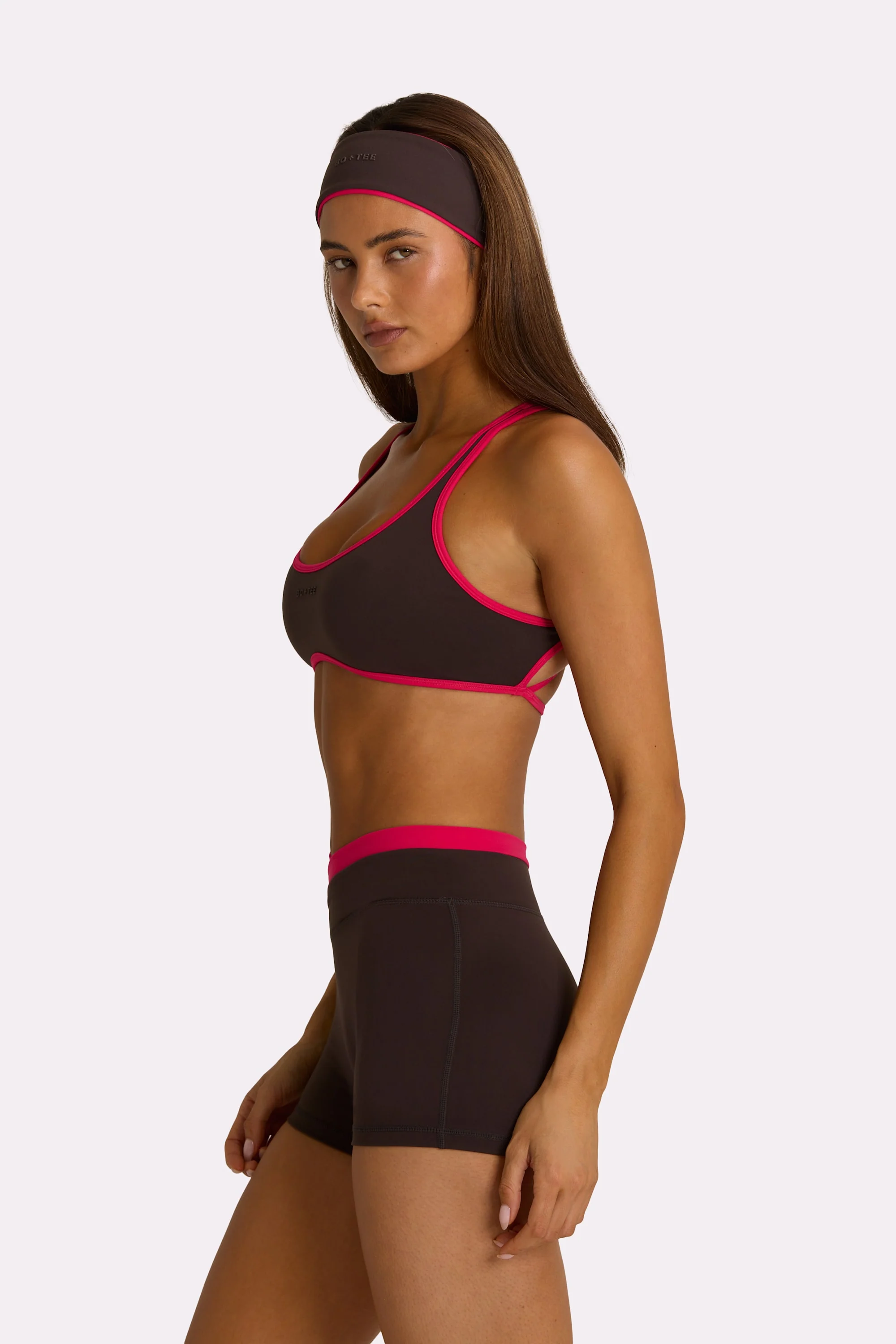 Soft Active Sports Bra in Truffle - Image 4