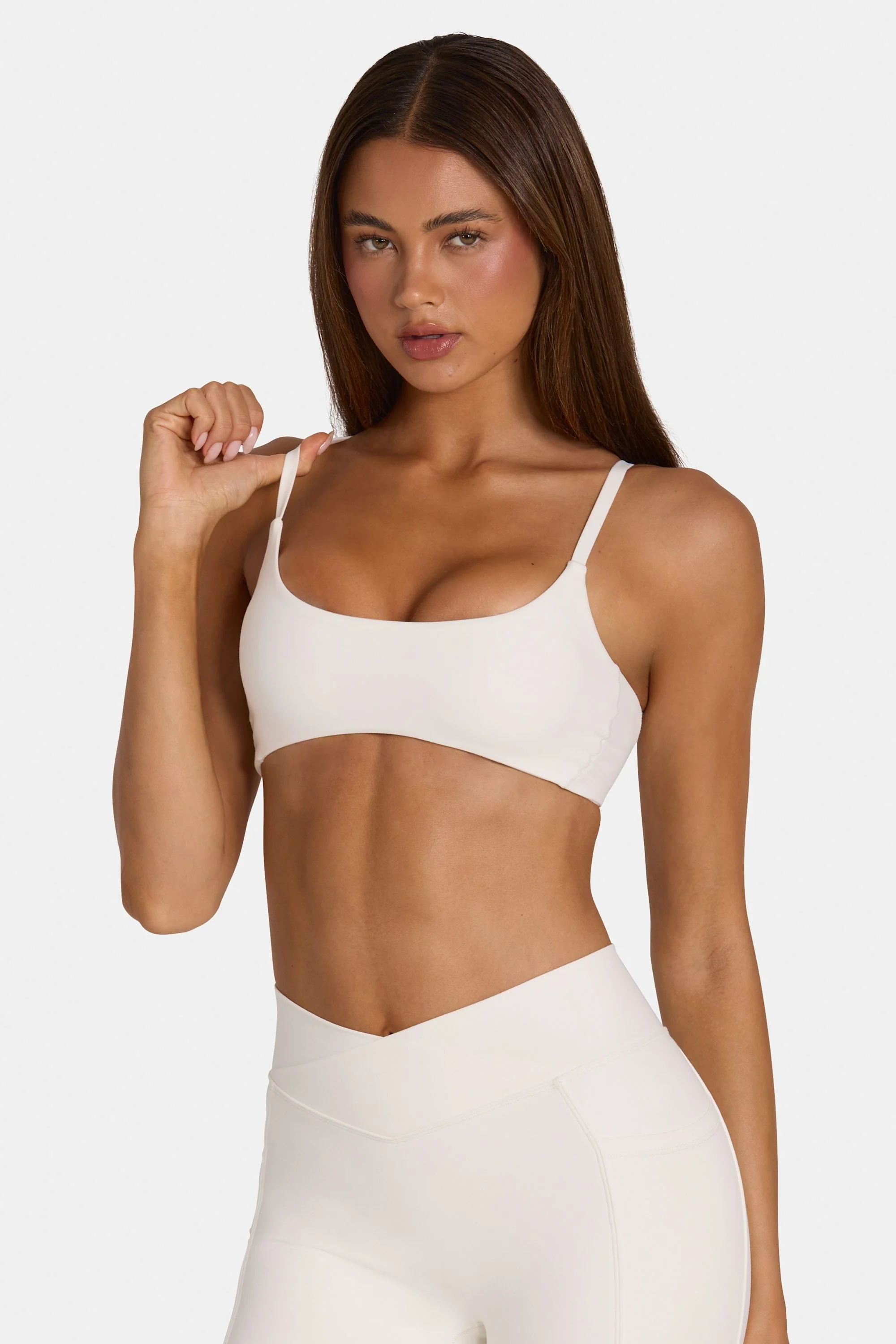 Soft Active Low-Impact Sports Bra in Coconut