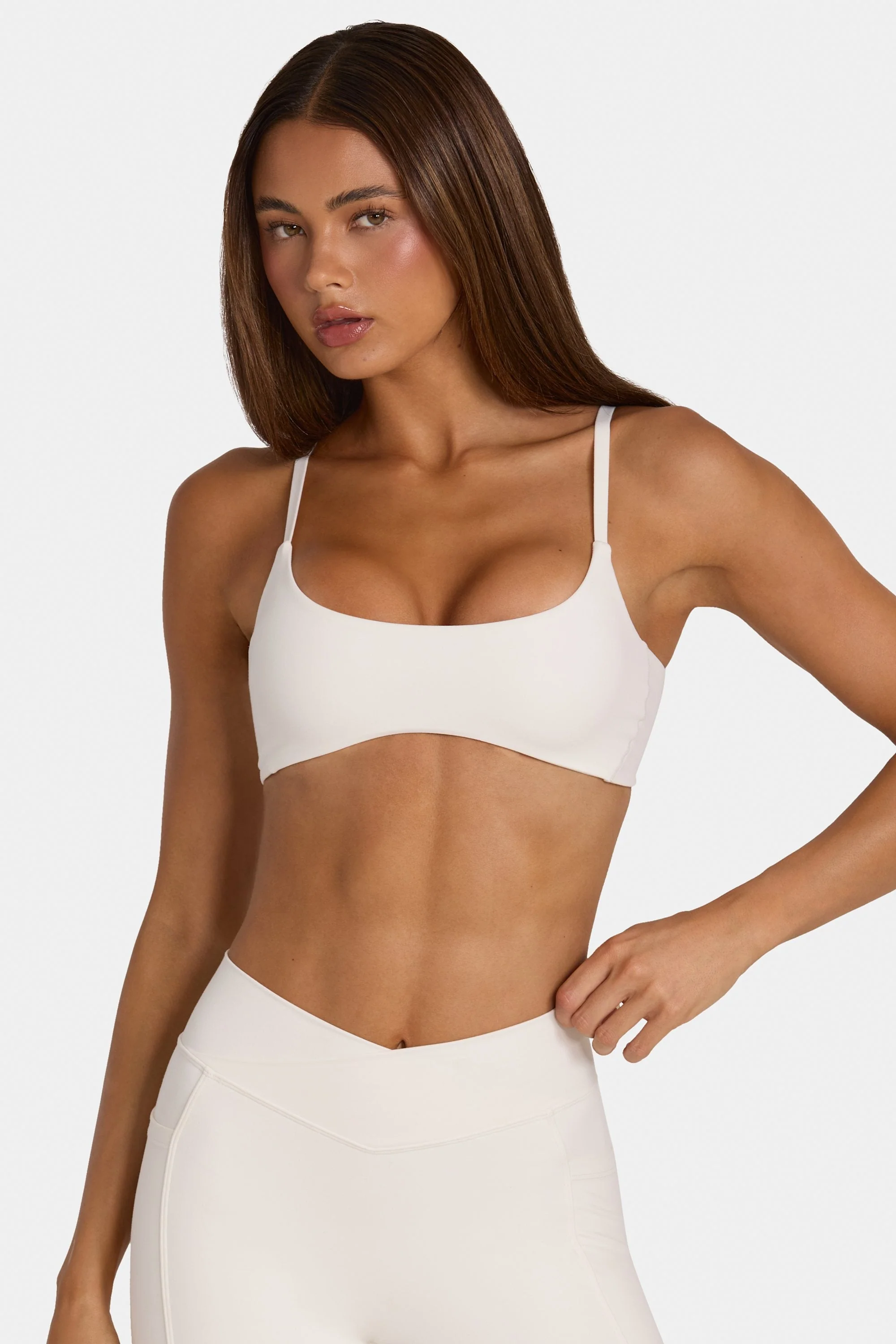 Soft Active Low-Impact Sports Bra in Coconut - Image 5