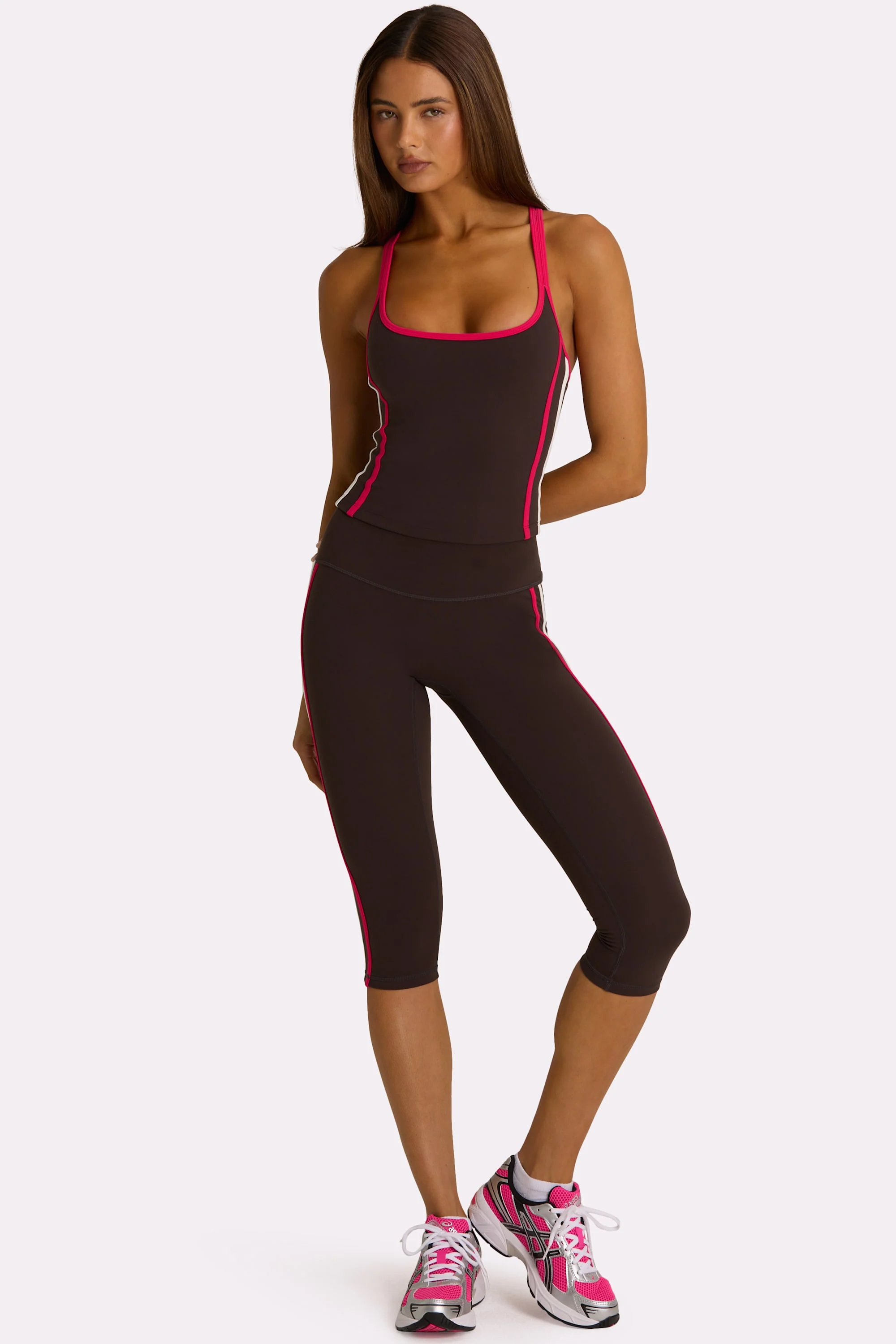 Soft Active Tank Top in Truffle - Image 2