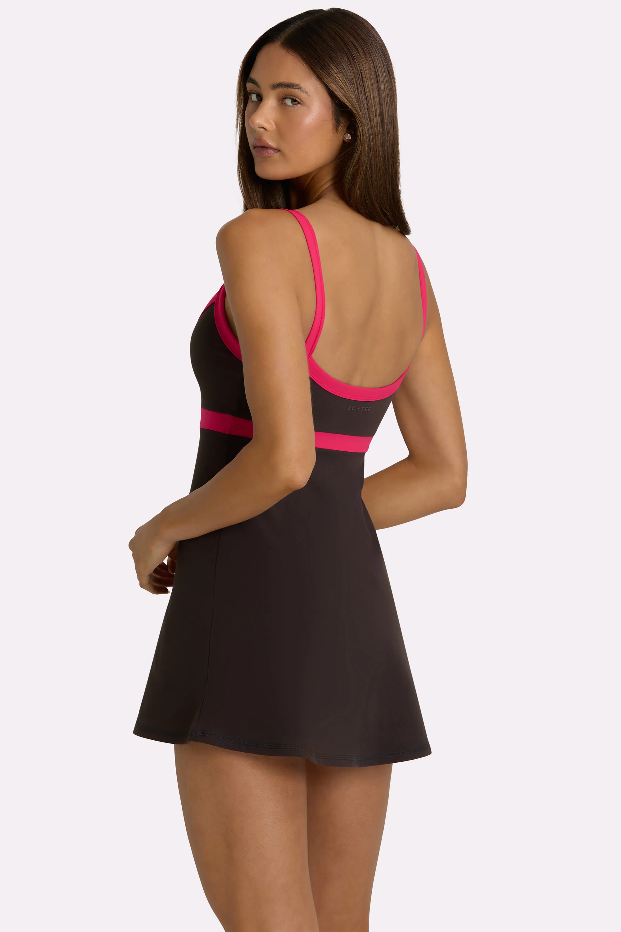 Soft Active Tennis Dress in Truffle - Image 2