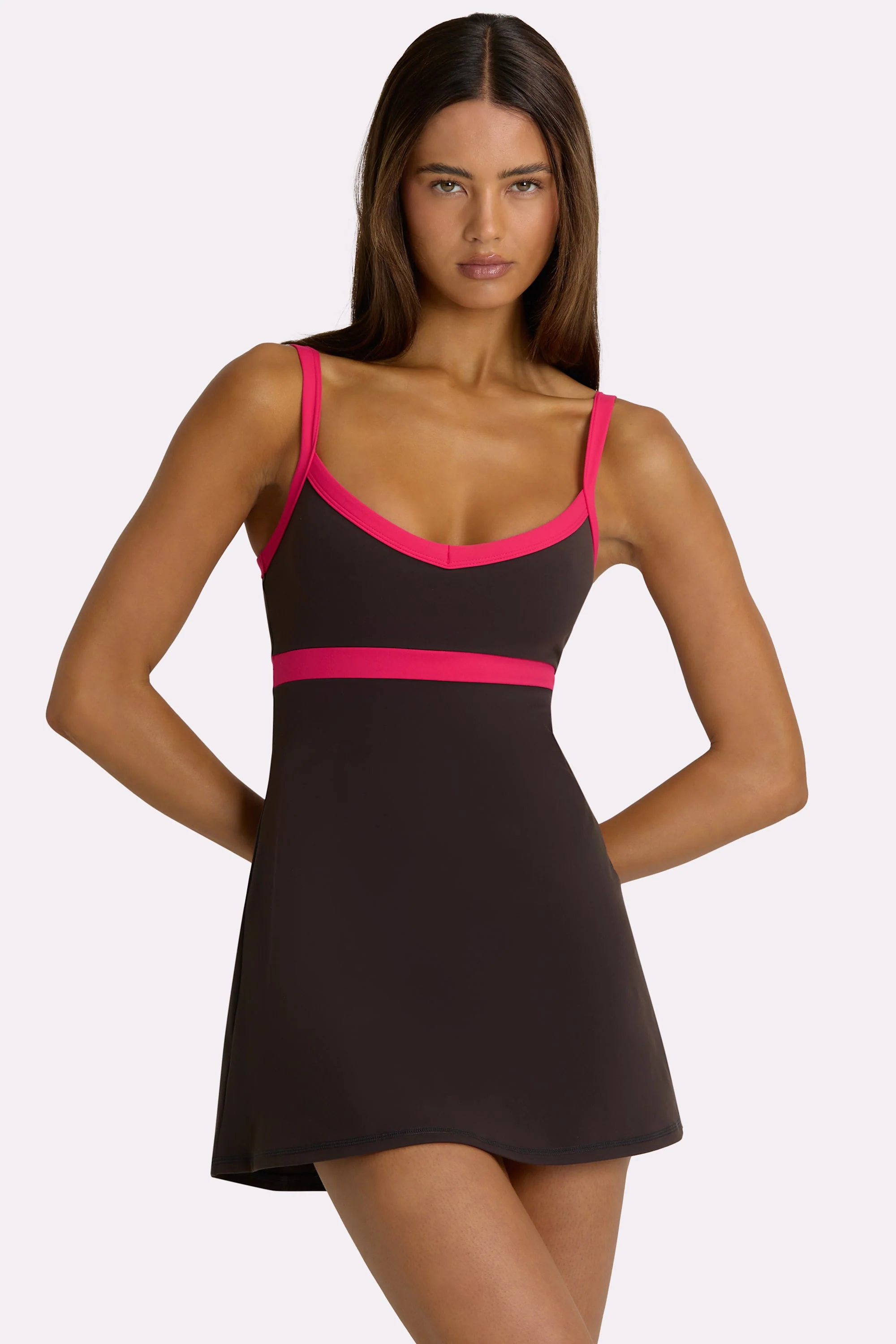 Soft Active Tennis Dress in Truffle - Image 5