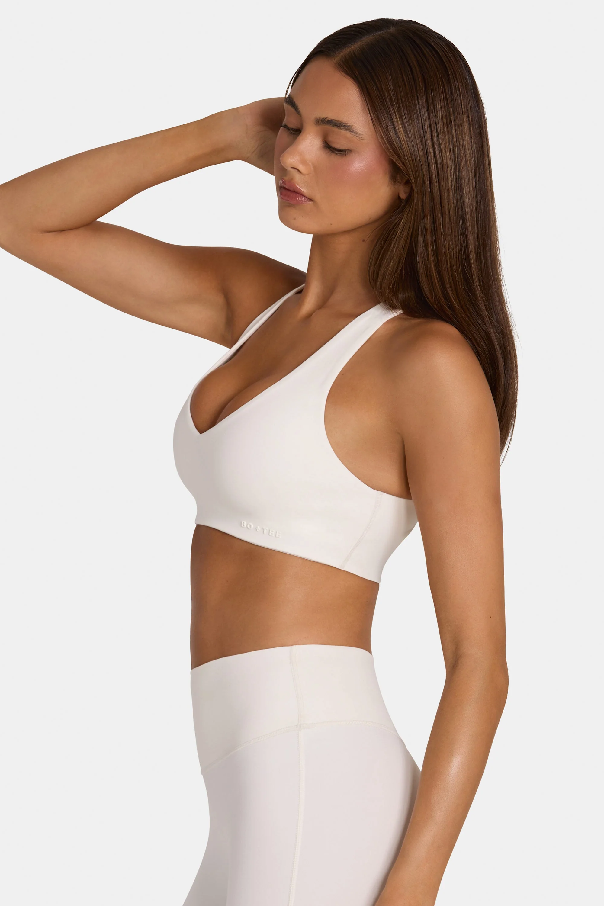 Soft Active Low-Impact Sports Bra in Coconut - Image 3
