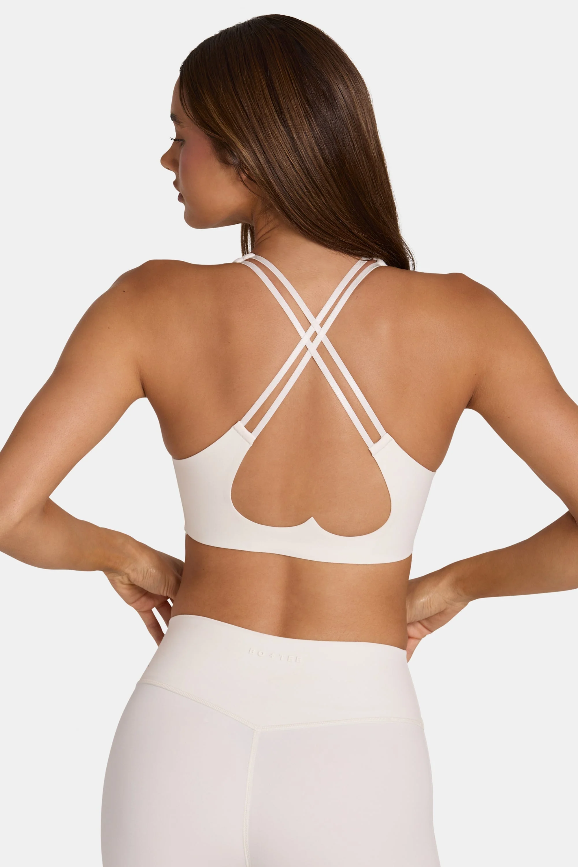 Soft Active Low-Impact Sports Bra in Coconut - Image 5