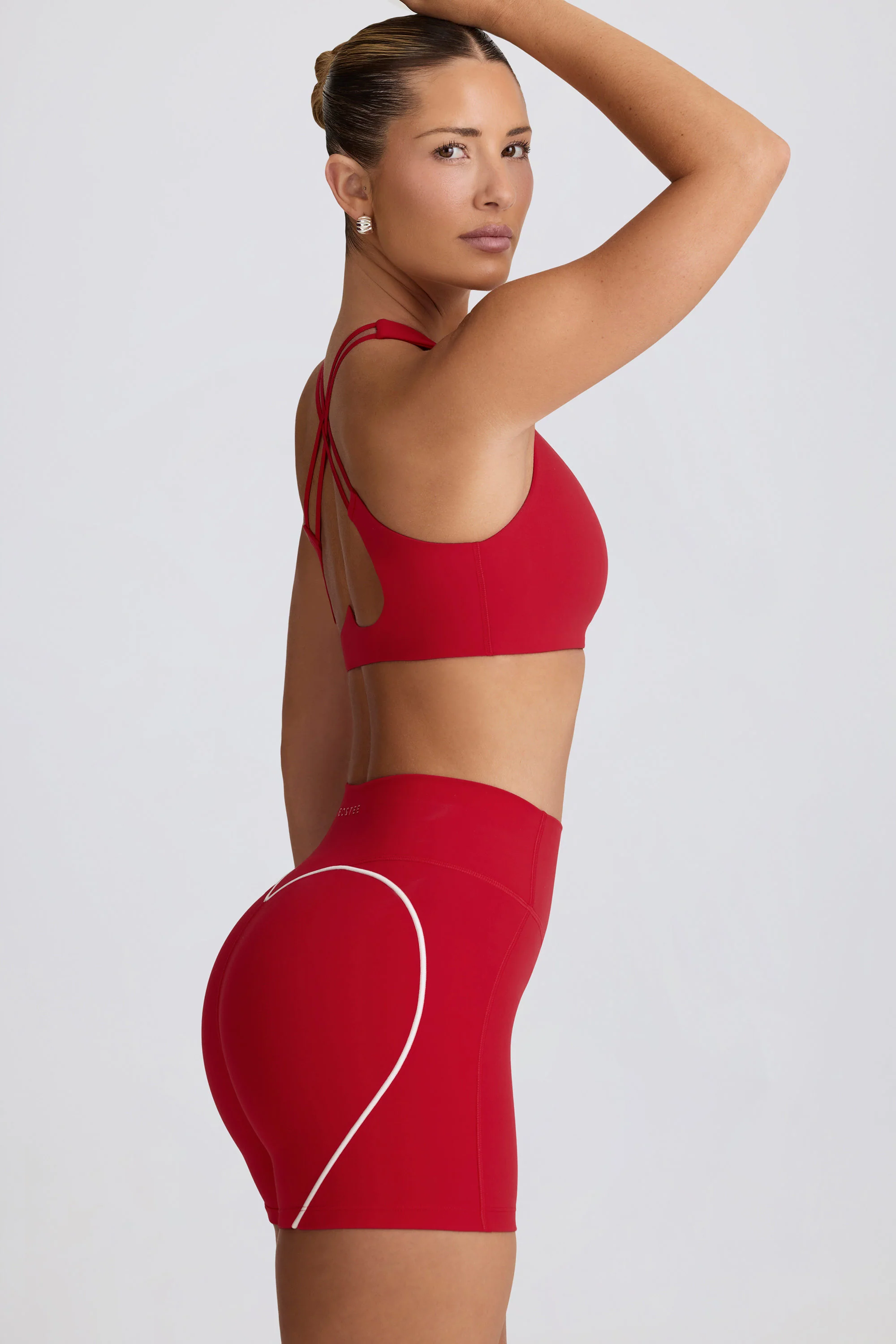 Soft Active Low-Impact Sports Bra in Hot Red - Image 3