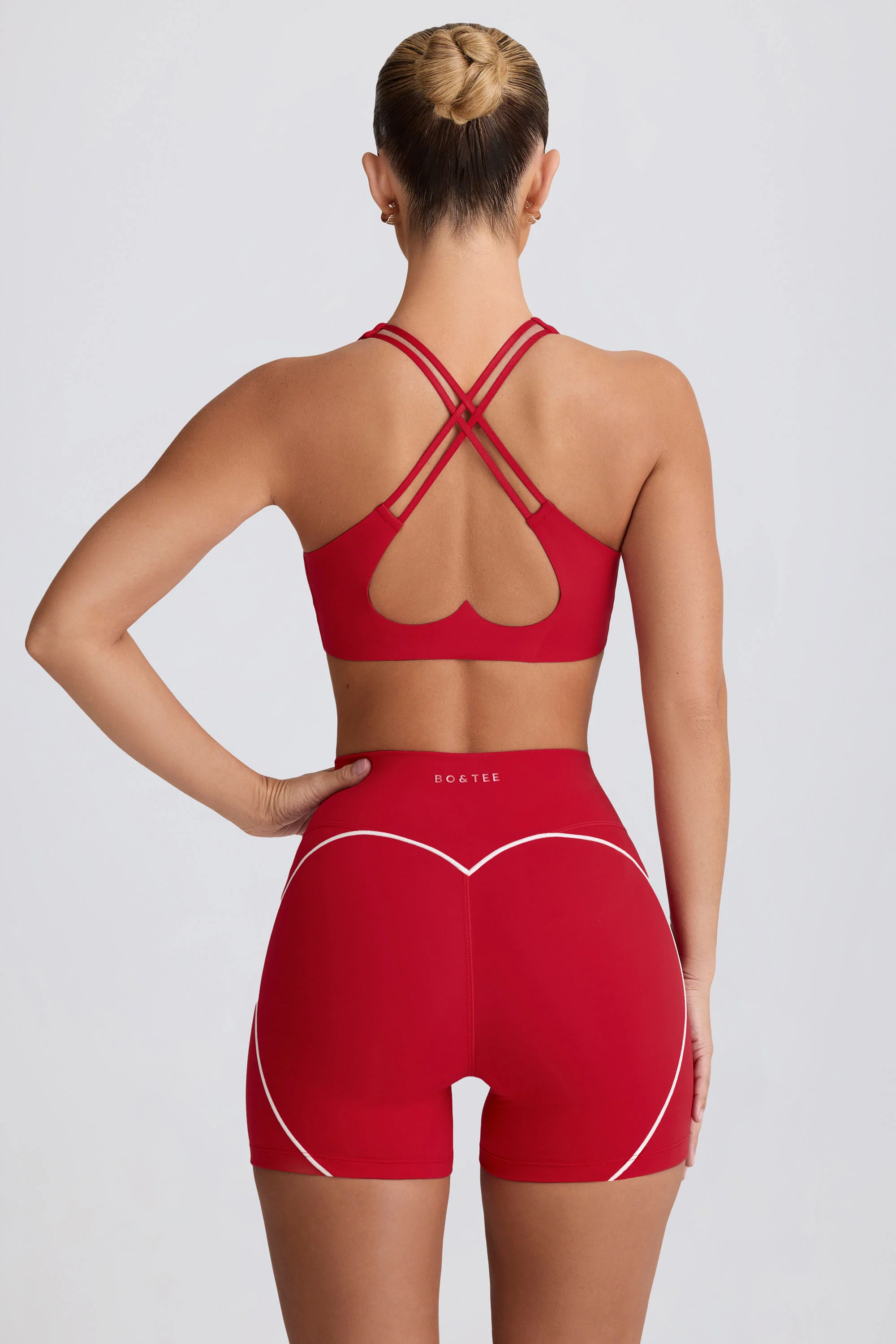 Soft Active Low-Impact Sports Bra in Hot Red - Image 6