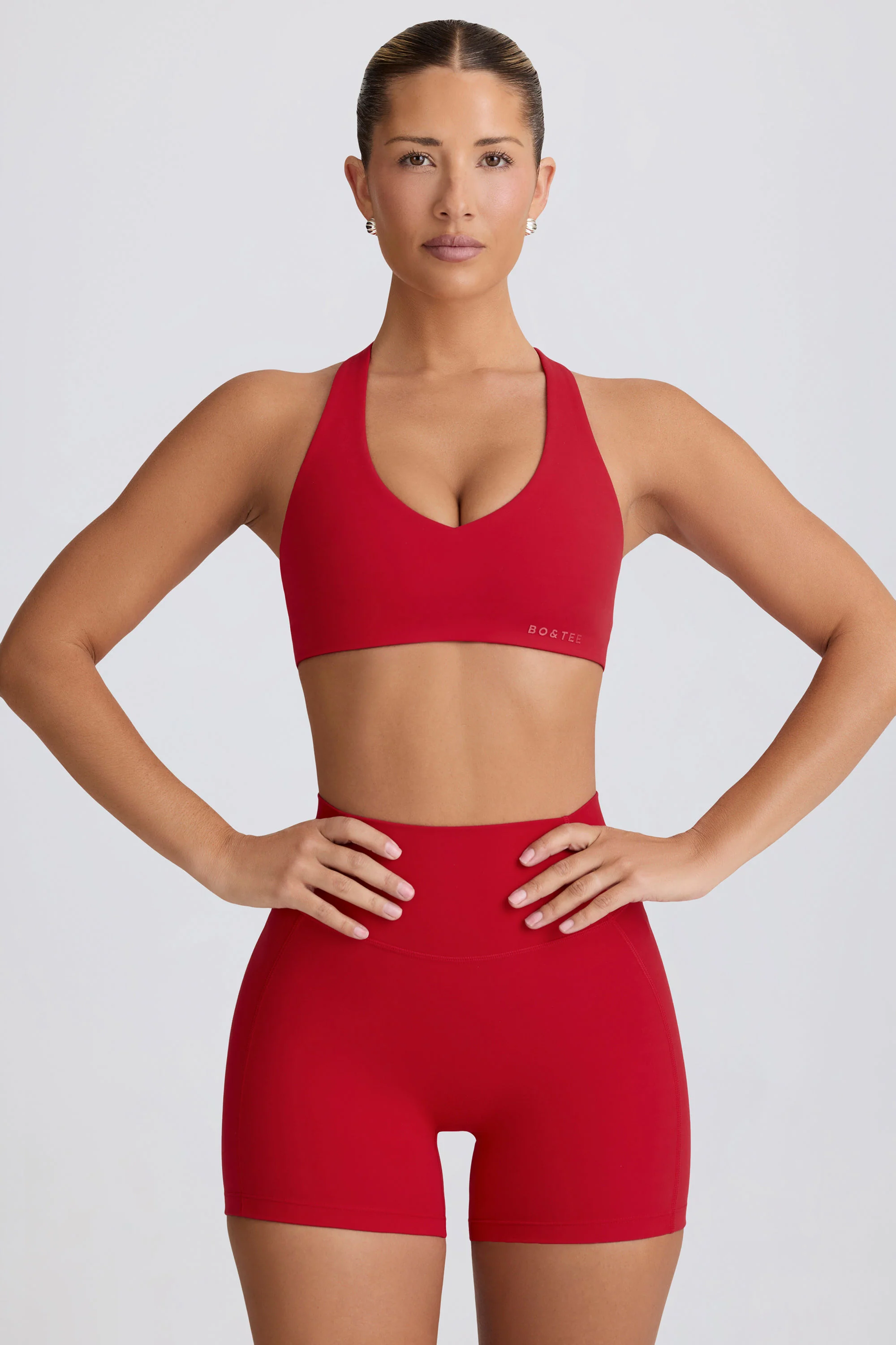 Soft Active Low-Impact Sports Bra in Hot Red - Image 7