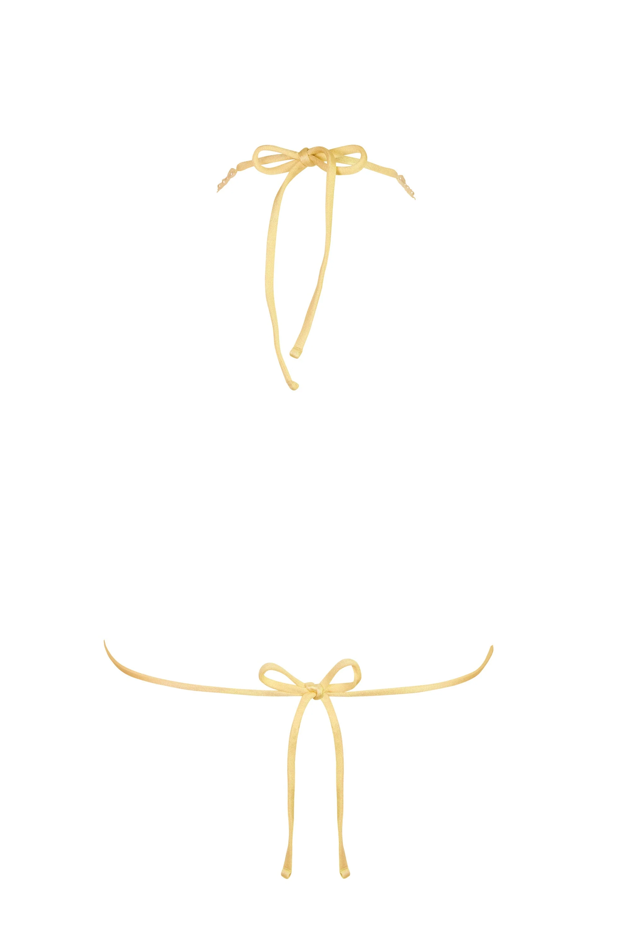Triangle Bikini Top in Lemon - Image 4