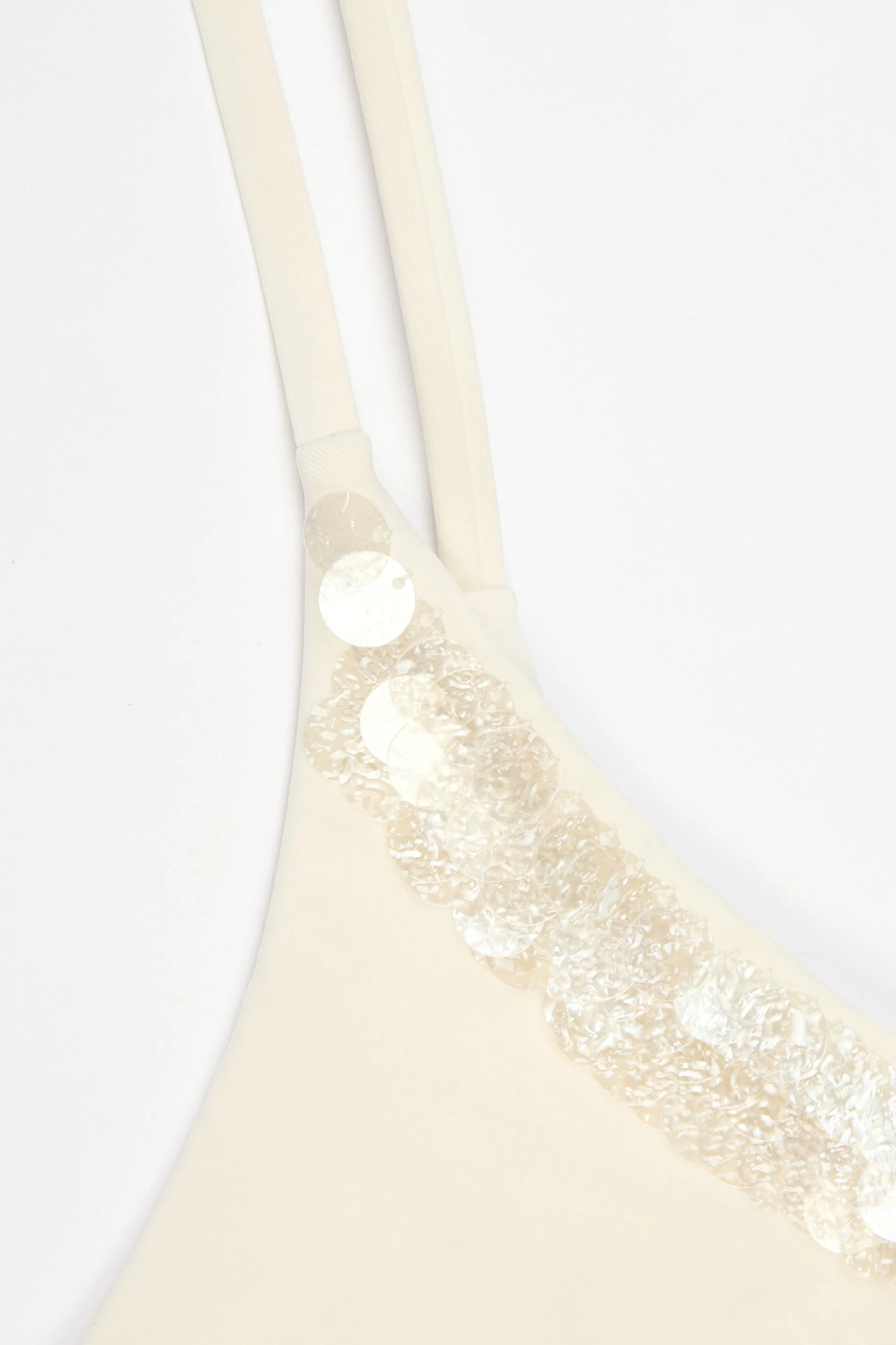 Side-Tie Thong Bikini Bottoms  in Pearl - Image 5